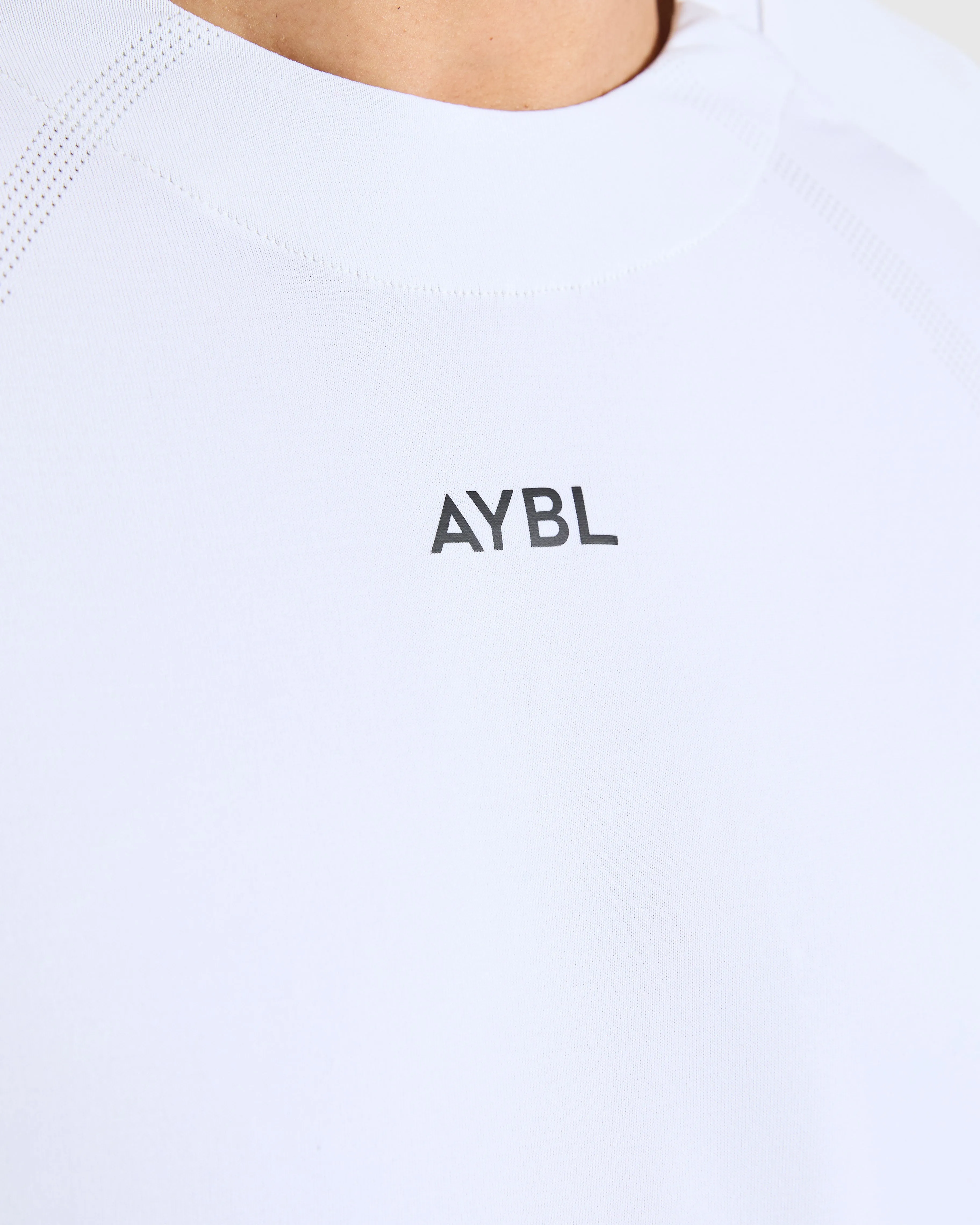 Attain Seamless Long Sleeve T Shirt - Storm White sold by AYBL product image thumbnail 5