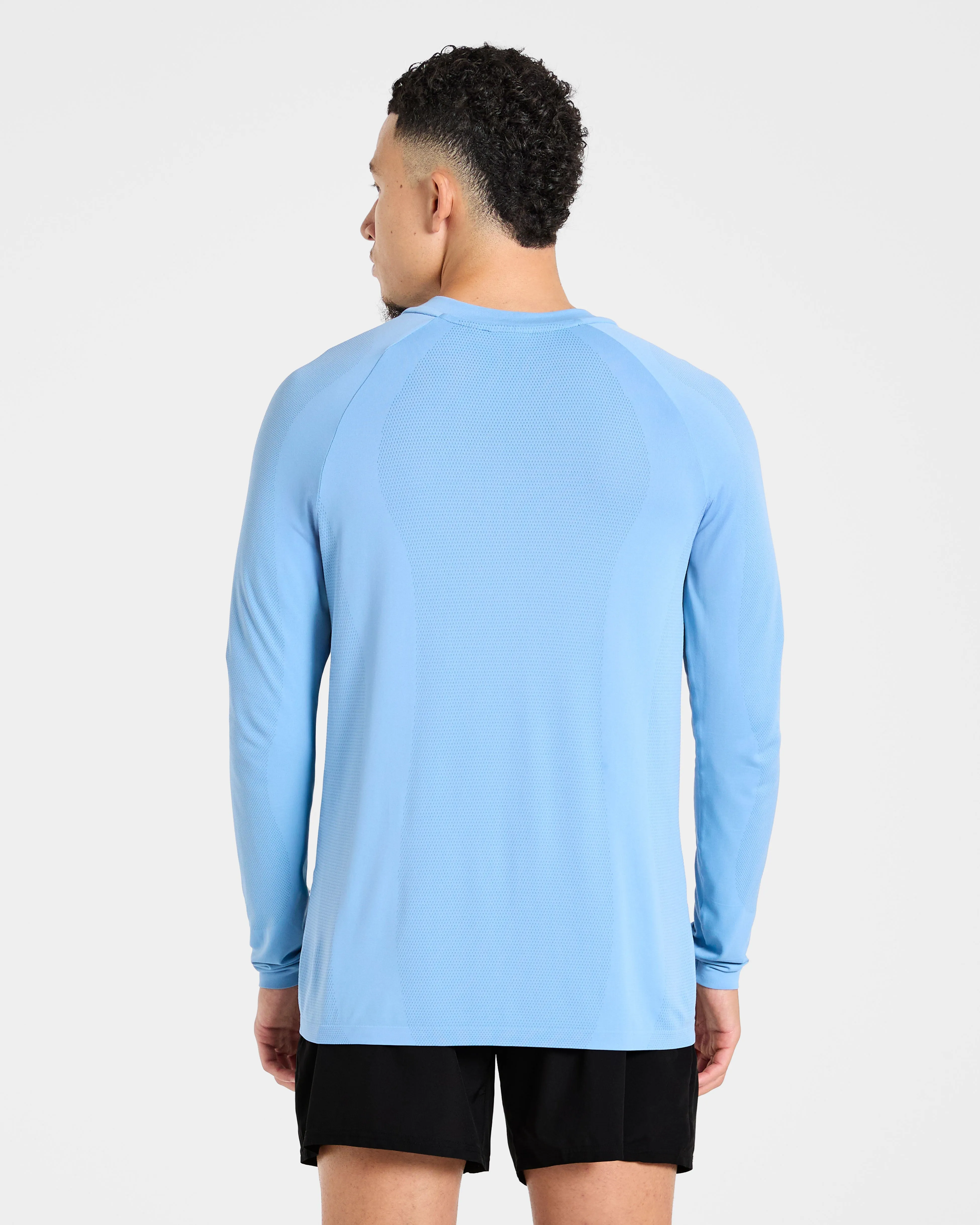 Attain Seamless Long Sleeve T Shirt - Sports Blue sold by AYBL product image thumbnail 2
