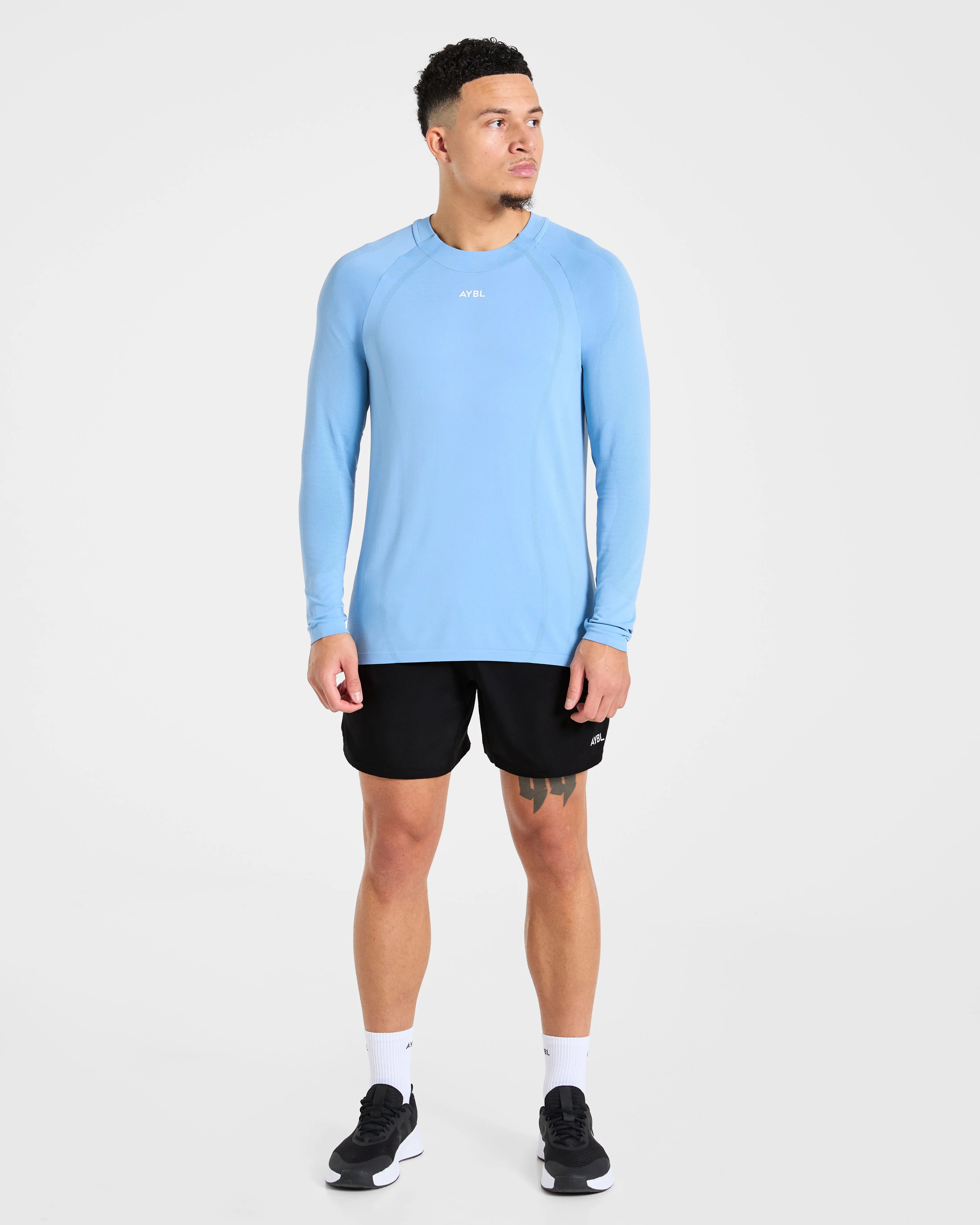 Attain Seamless Long Sleeve T Shirt - Sports Blue sold by AYBL product image thumbnail 3