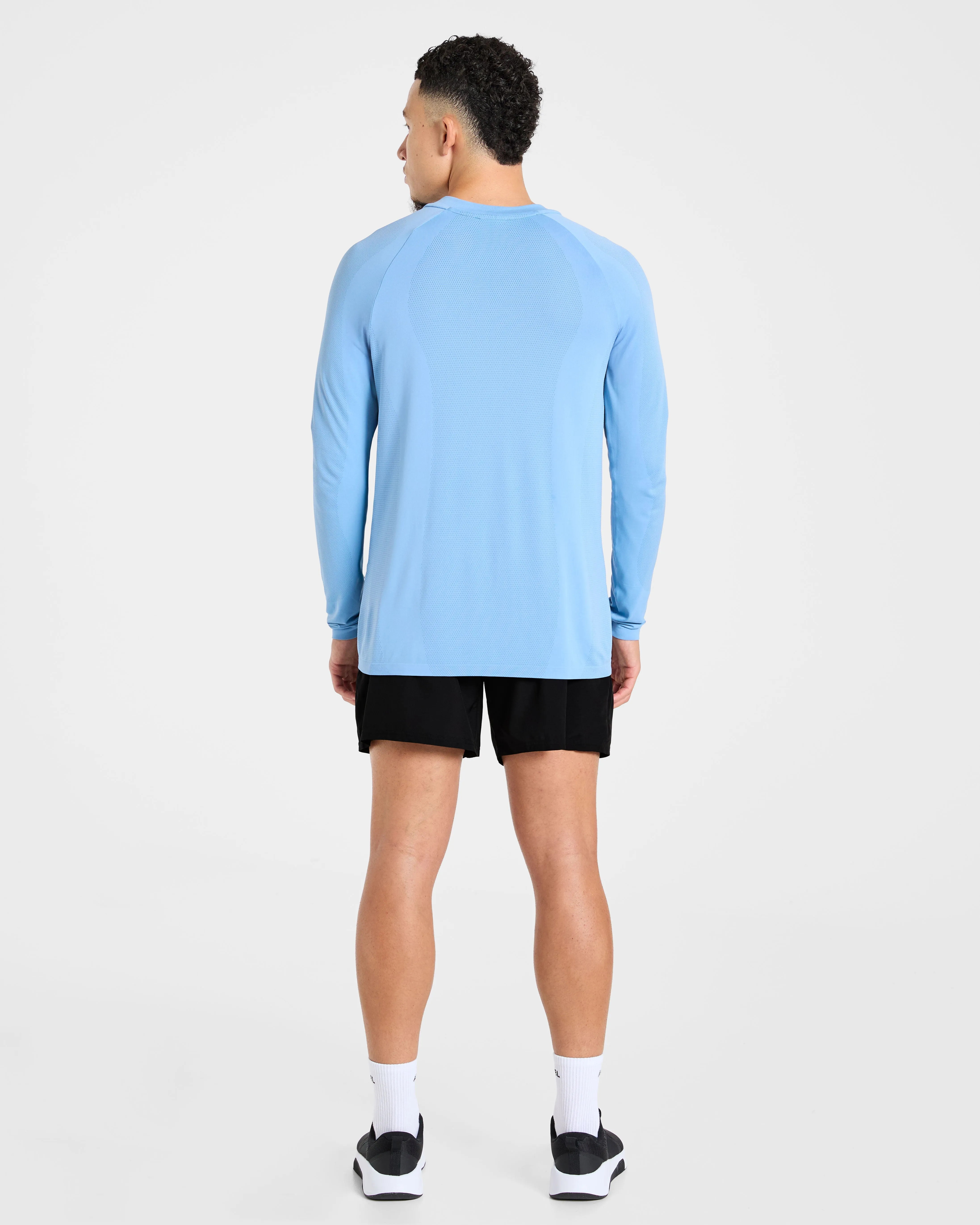 Attain Seamless Long Sleeve T Shirt - Sports Blue sold by AYBL product image thumbnail 4