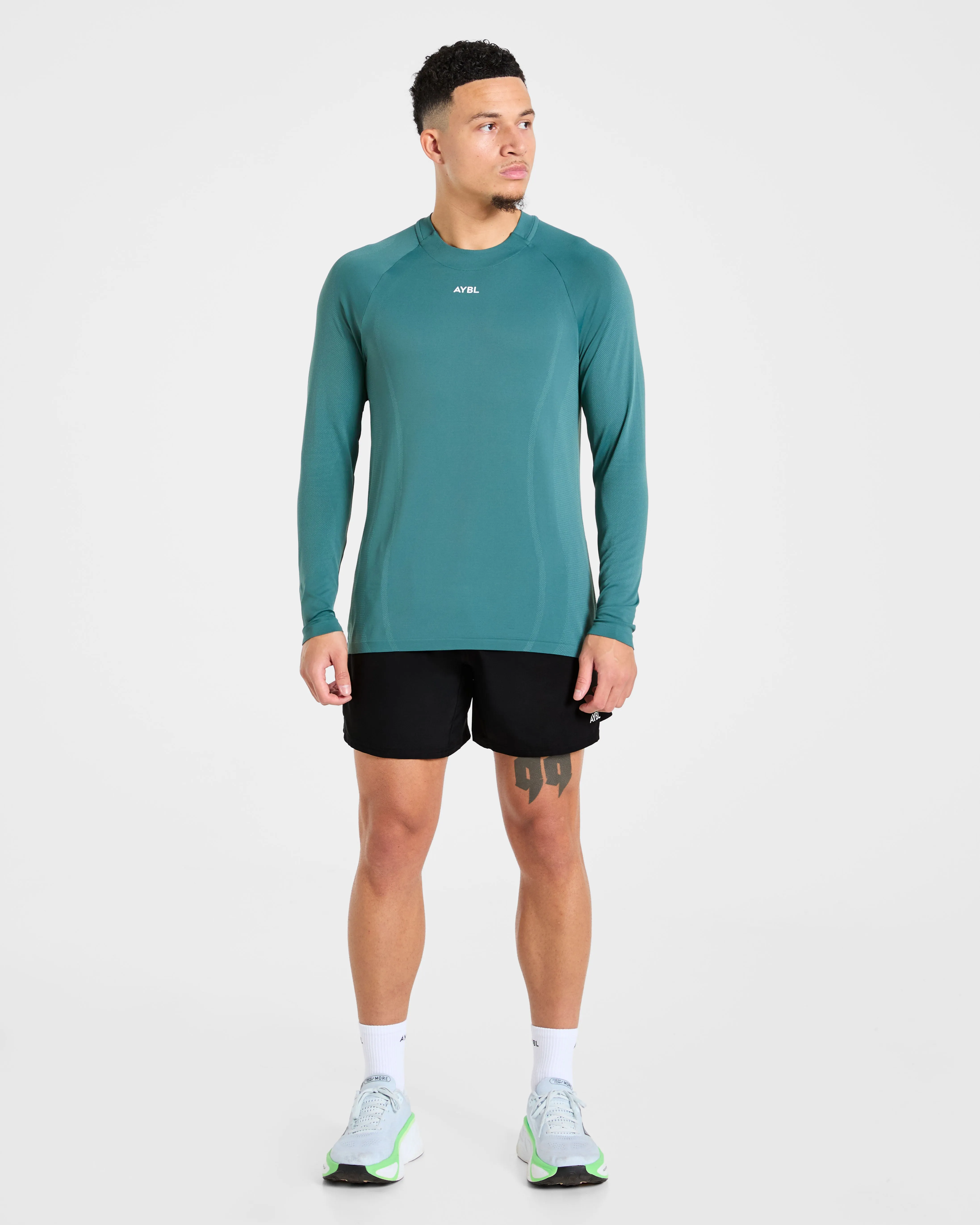 Attain Seamless Long Sleeve T Shirt - Pine Forest sold by AYBL product image thumbnail 4