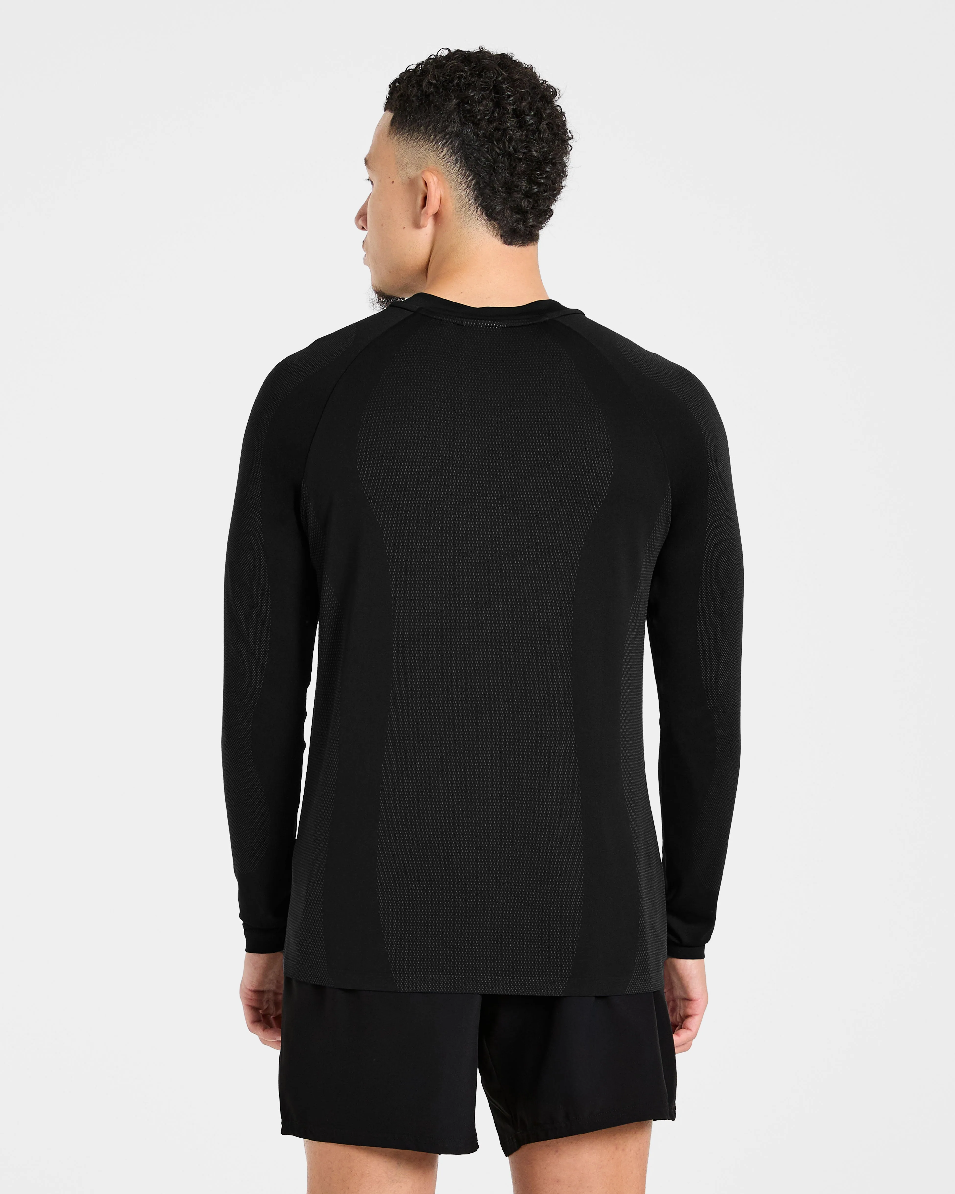 Attain Seamless Long Sleeve T Shirt - Black sold by AYBL product image thumbnail 2