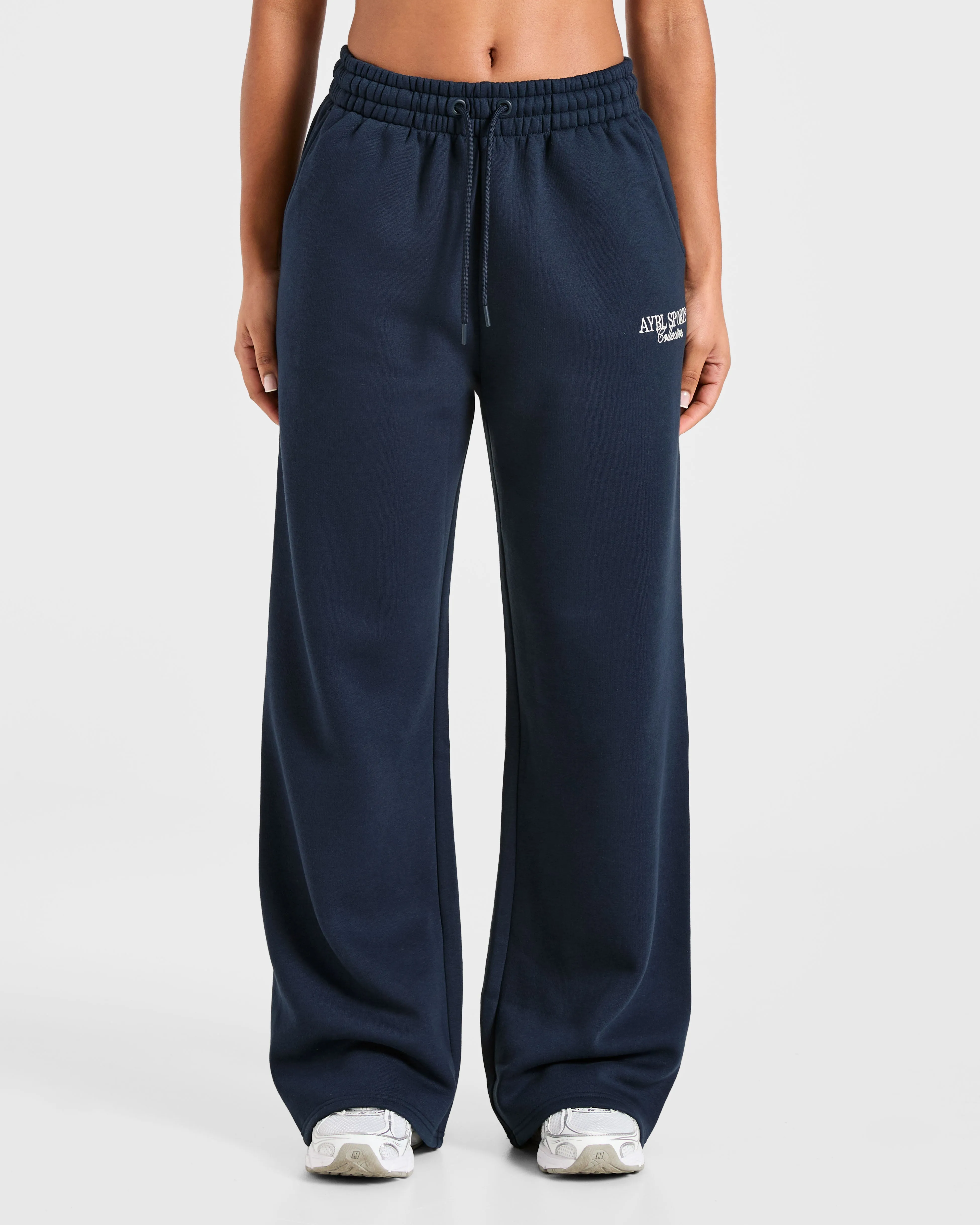 Sports Collective Oversized Straight Leg Joggers - True Navy sold by AYBL