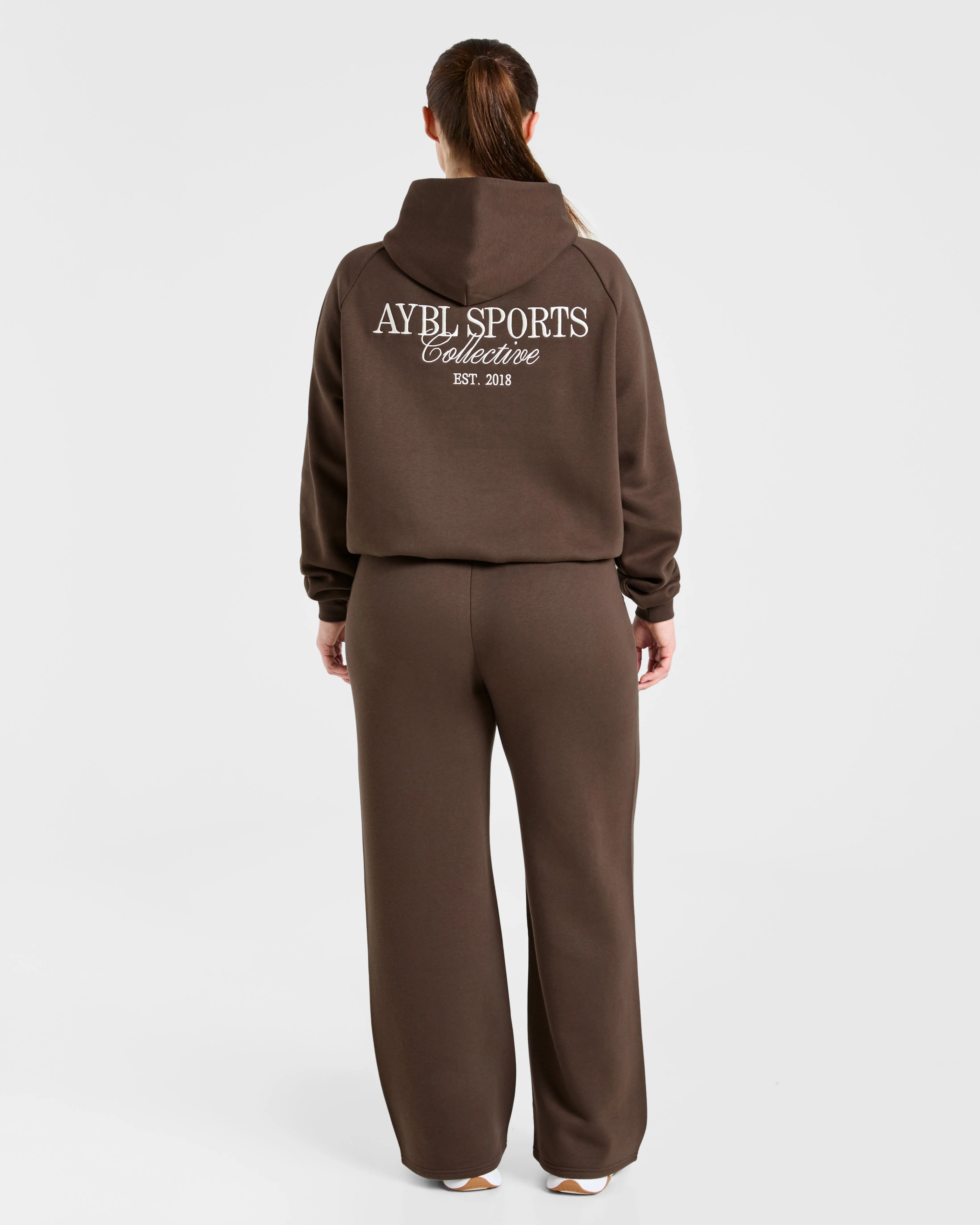 Sports Collective Oversized Straight Leg Joggers - Brown sold by AYBL product image thumbnail 4