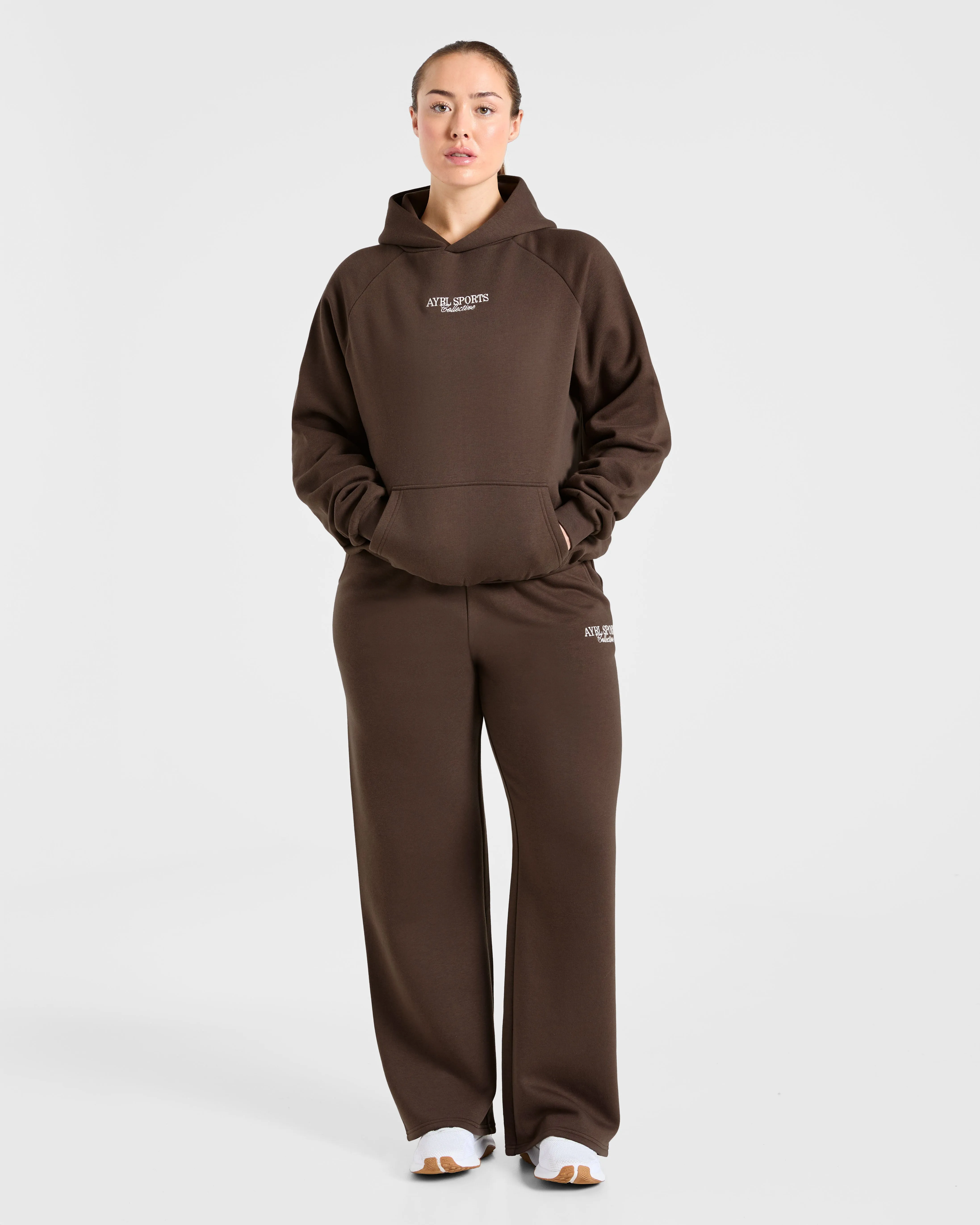 Sports Collective Oversized Straight Leg Joggers - Brown sold by AYBL product image thumbnail 3