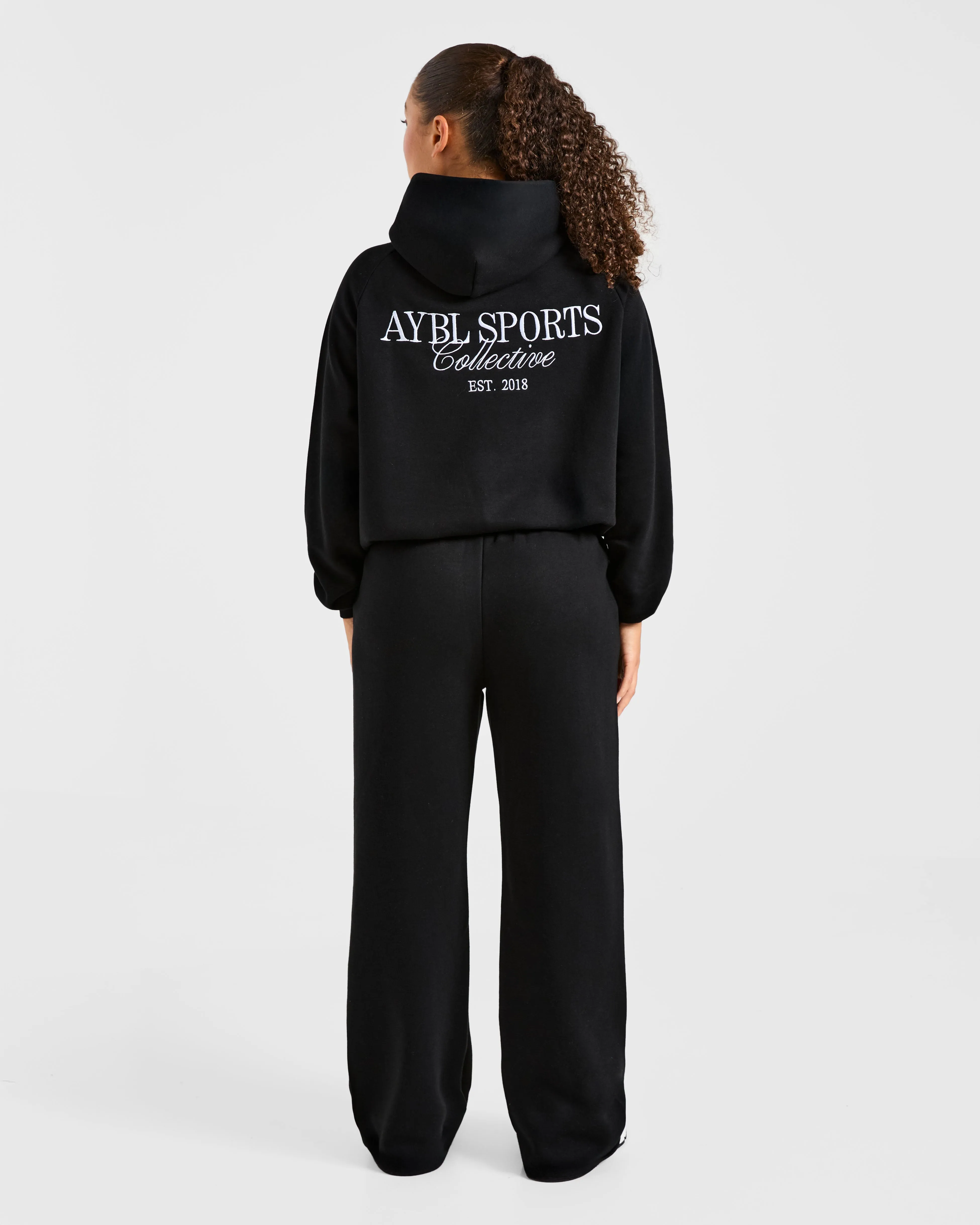 Sports Collective Oversized Straight Leg Joggers - Black sold by AYBL product image thumbnail 4