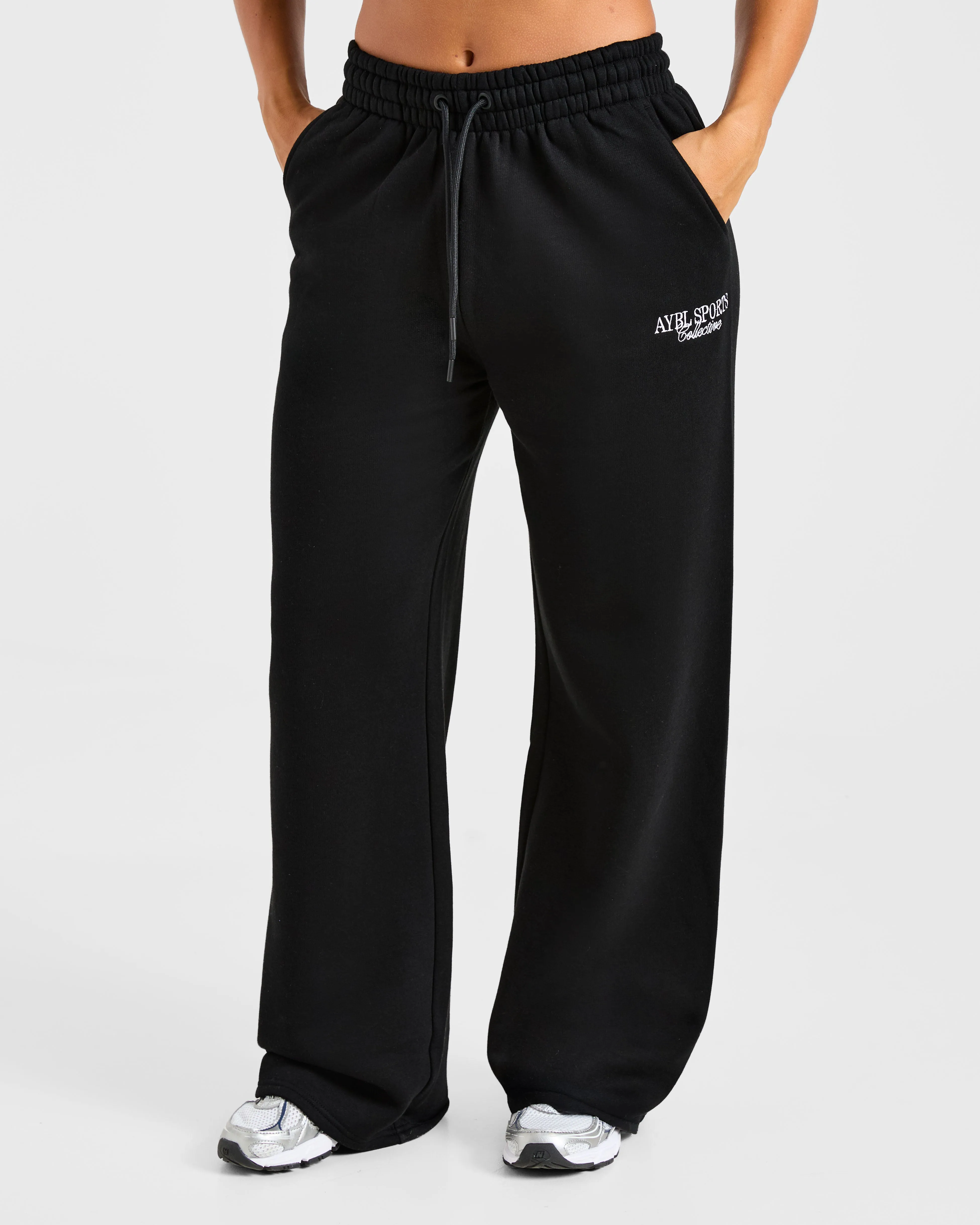 Sports Collective Oversized Straight Leg Joggers - Black sold by AYBL