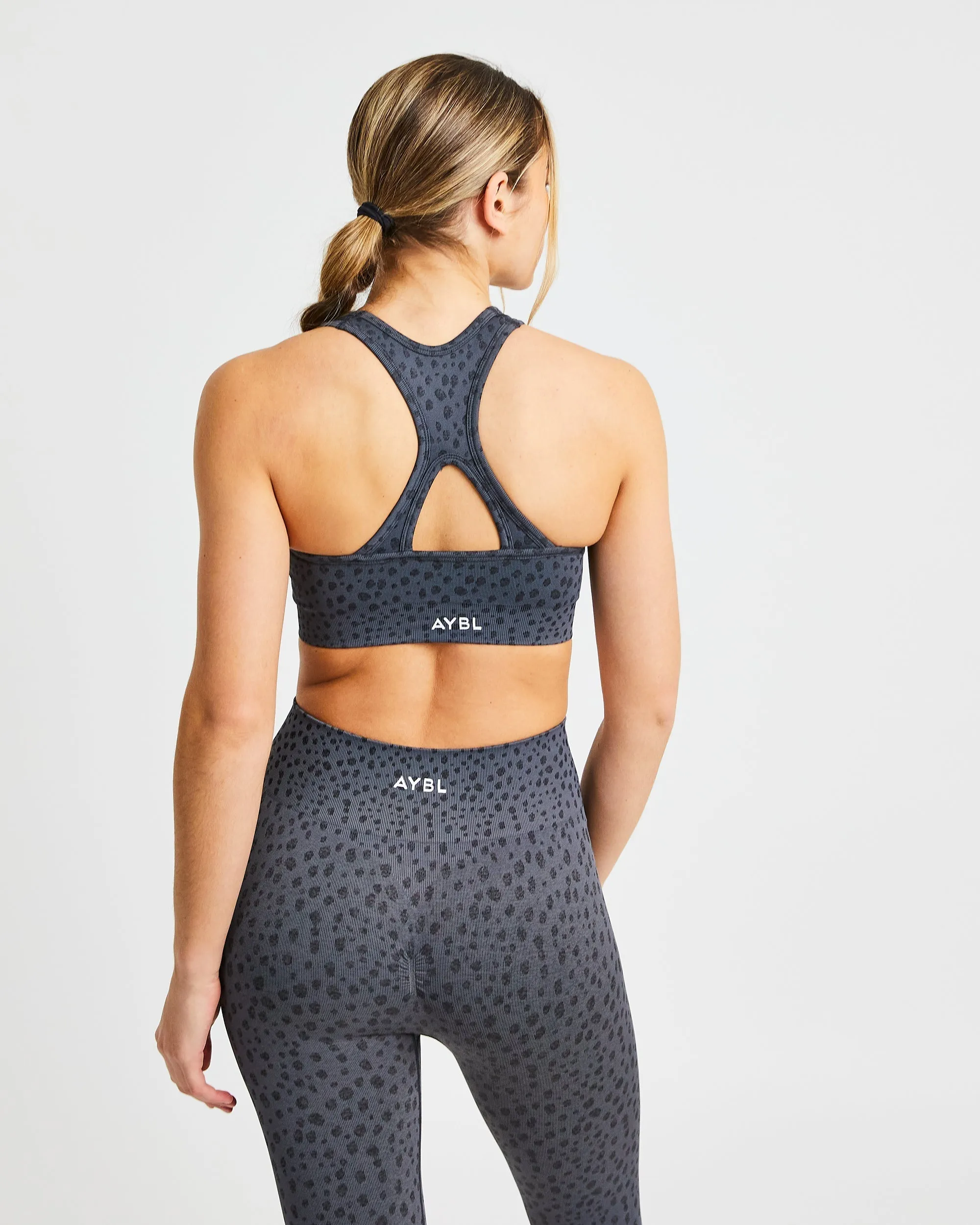 Evolve Speckle Seamless Sports Bra - Charcoal sold by AYBL product image thumbnail 2