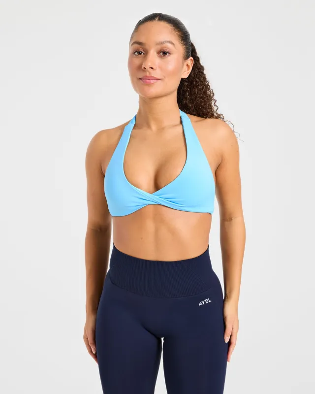 Essential Halterneck Sports Bra - Vibrant Blue made by AYBL