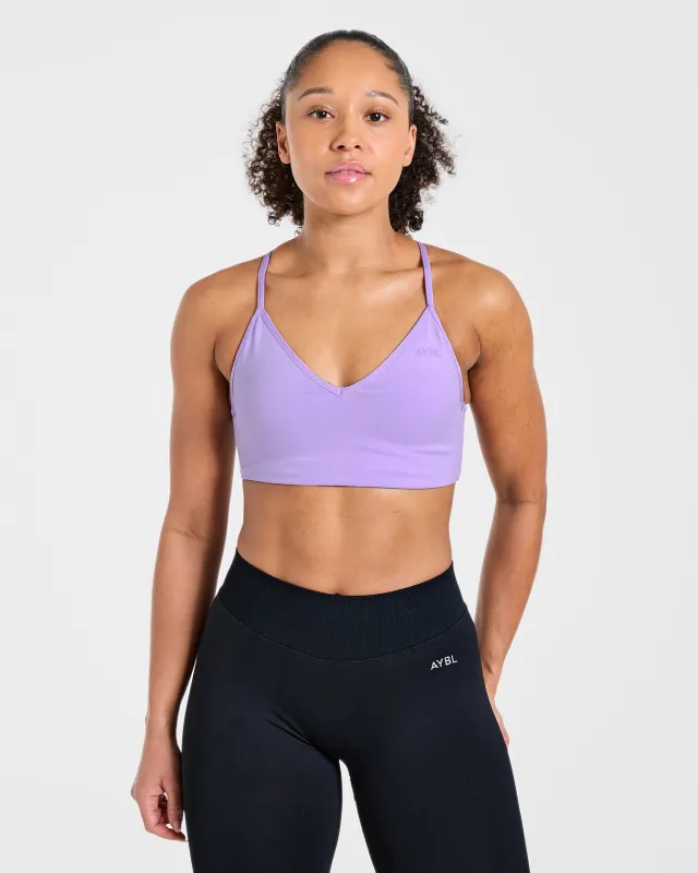 Essential Crossback Sports Bra - Lavender sold by AYBL