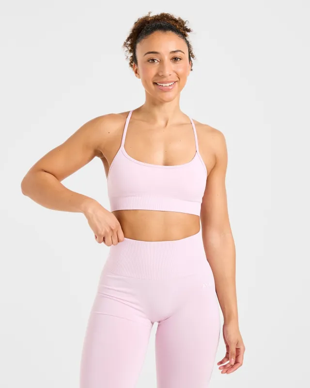 Empower Seamless Sports Bra - Iced Pink sold by AYBL