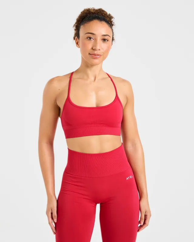 Empower Seamless Sports Bra - Red sold by AYBL