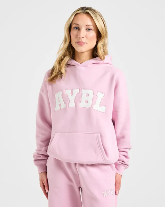 Varsity 2.0 Oversized Hoodie - Iced Pink sold by AYBL