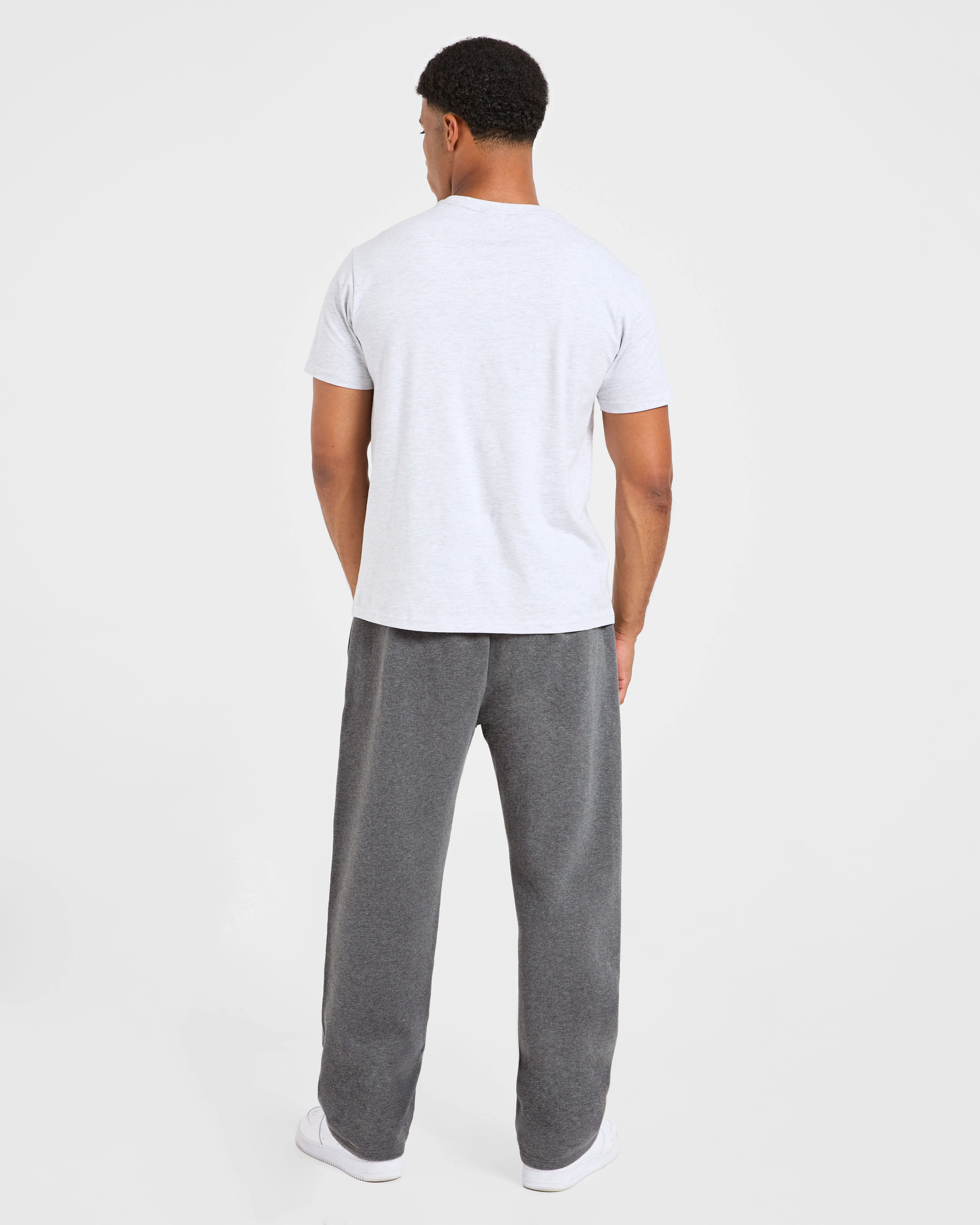 Essential Oversized Straight Leg Joggers - Charcoal Marl sold by AYBL product image thumbnail 4