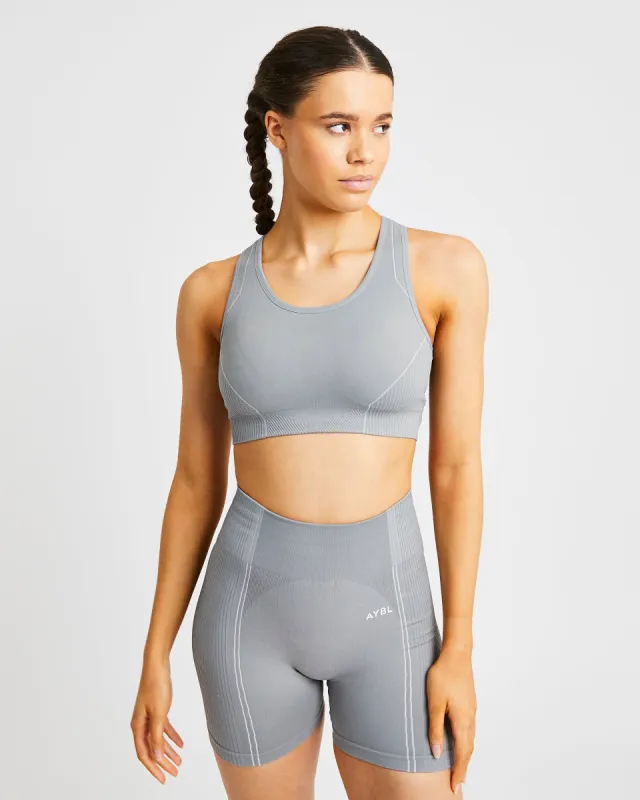 Reflex Seamless Sports Bra - Grey sold by AYBL