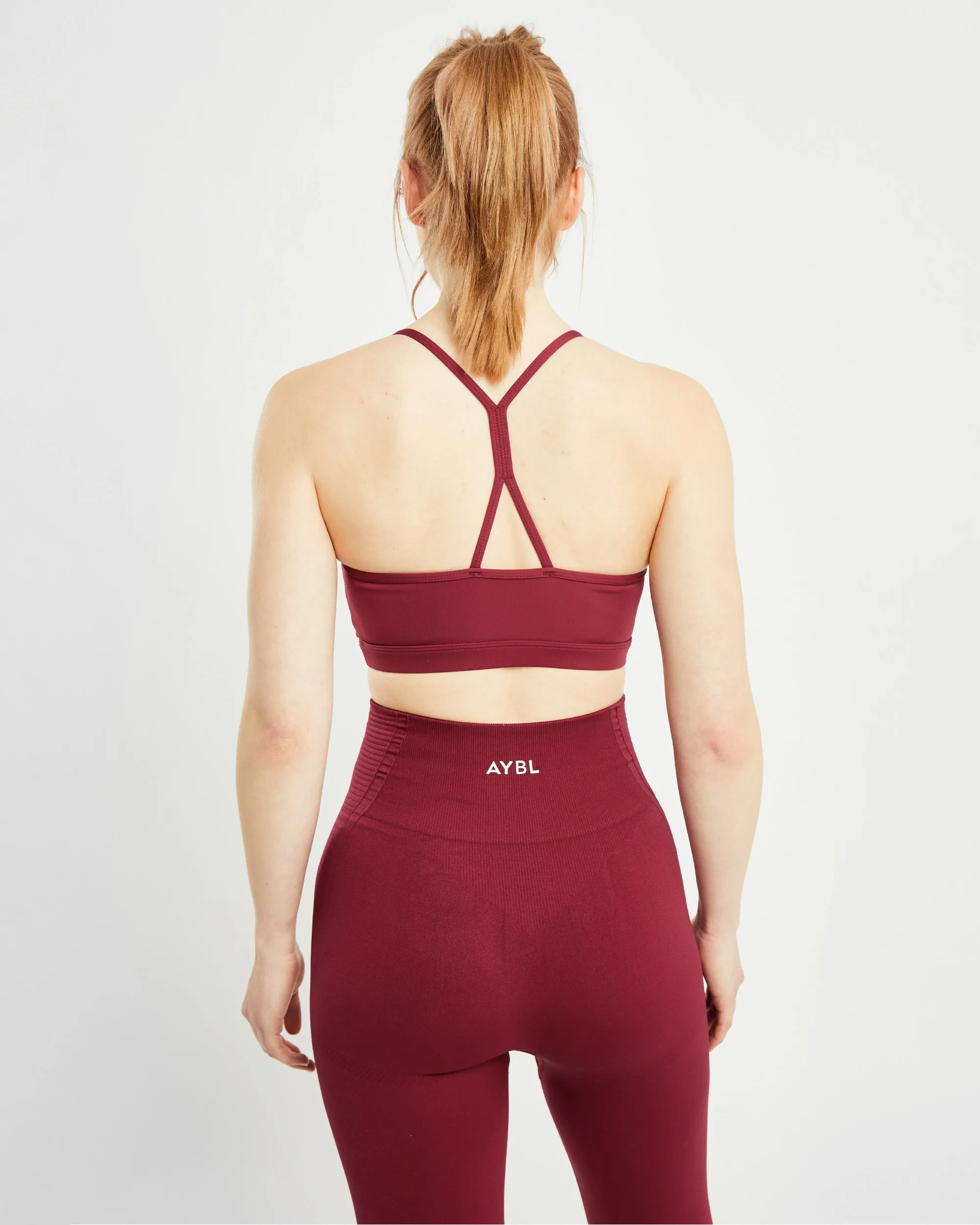 Essential Ruched Sports Bra - Rumba Red sold by AYBL product image thumbnail 2