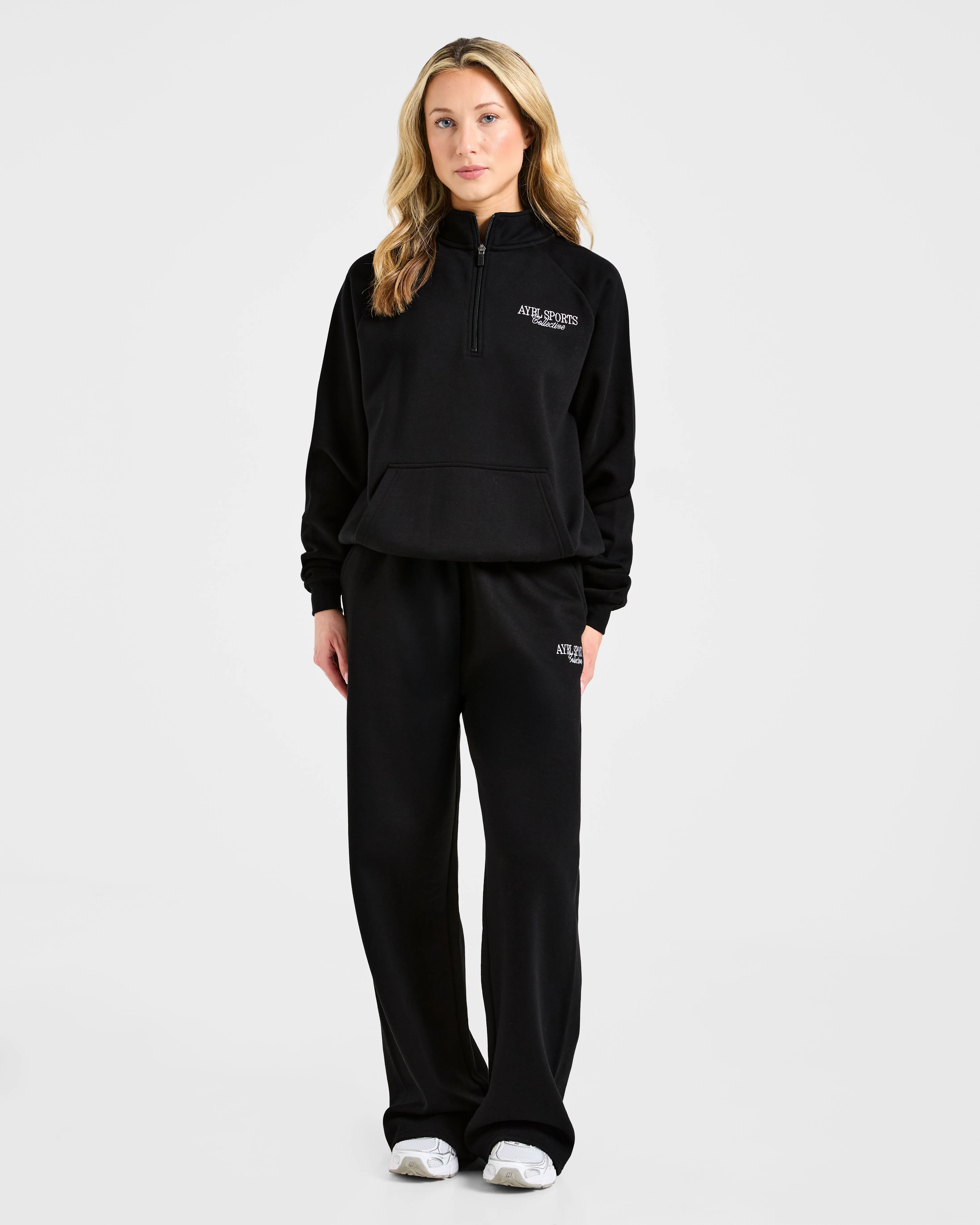 Sports Collective Oversized 1/4 Zip Pullover - Black sold by AYBL product image thumbnail 3