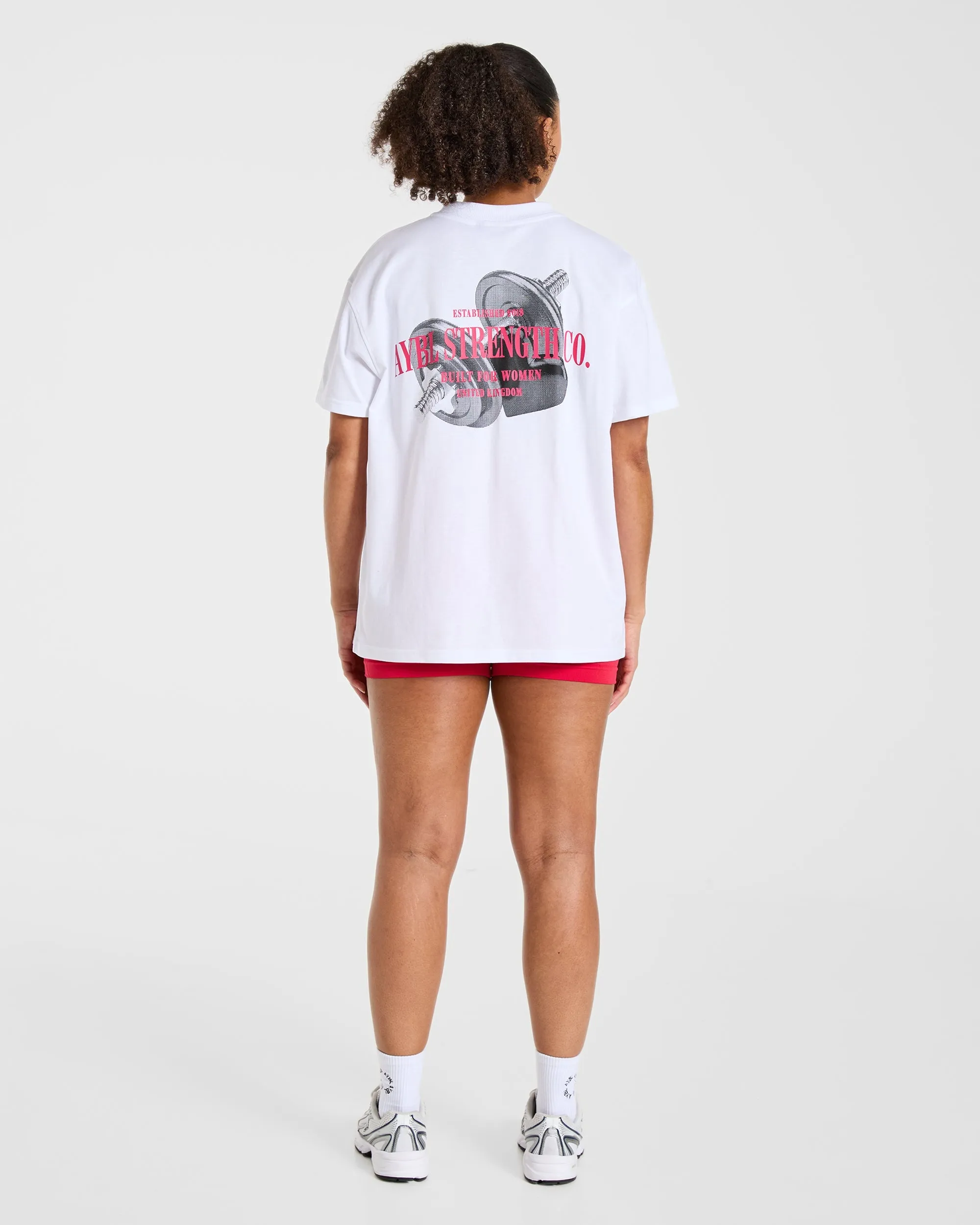 AYBL Strength Co Oversized T Shirt - White sold by AYBL product image thumbnail 4