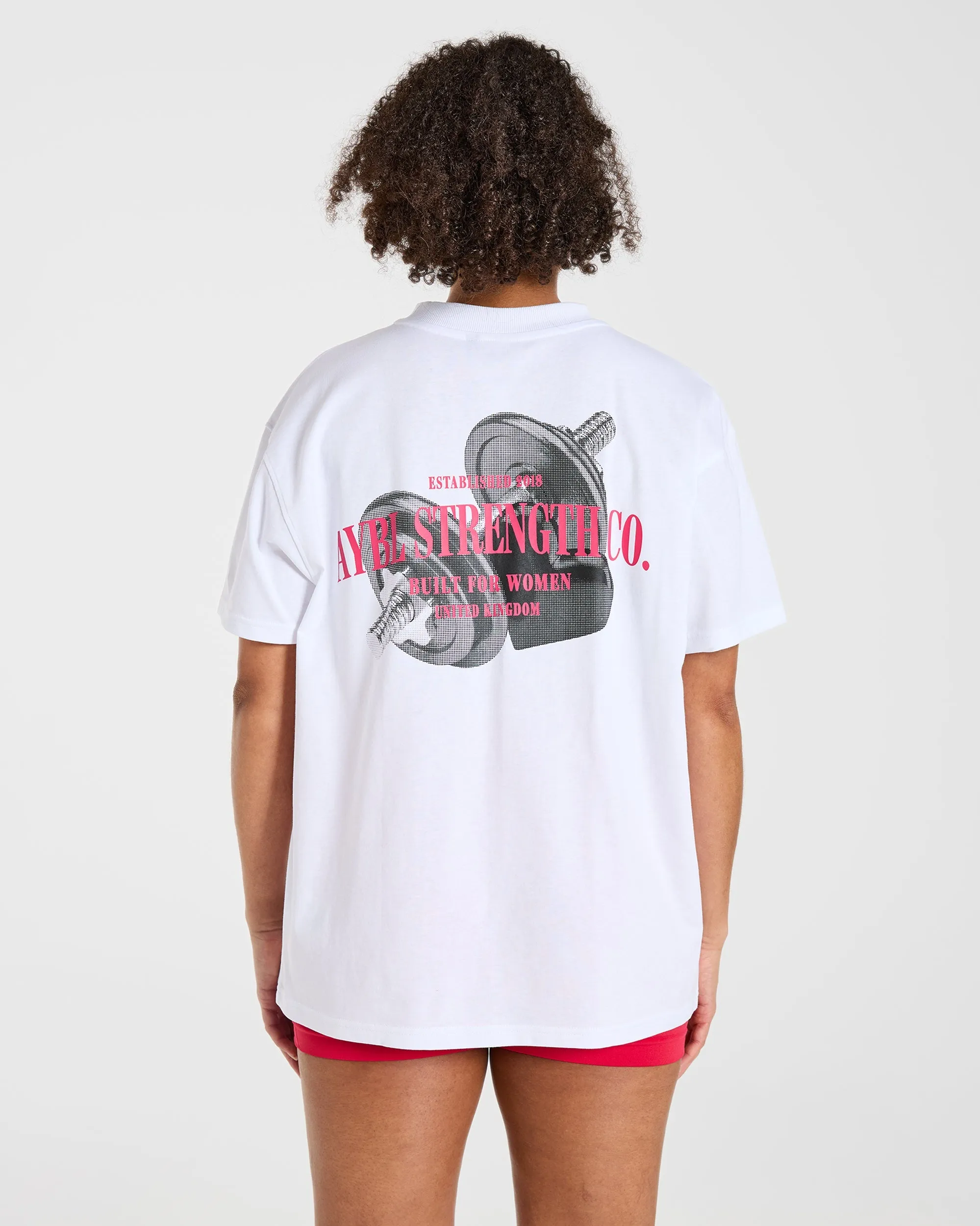 AYBL Strength Co Oversized T Shirt - White sold by AYBL