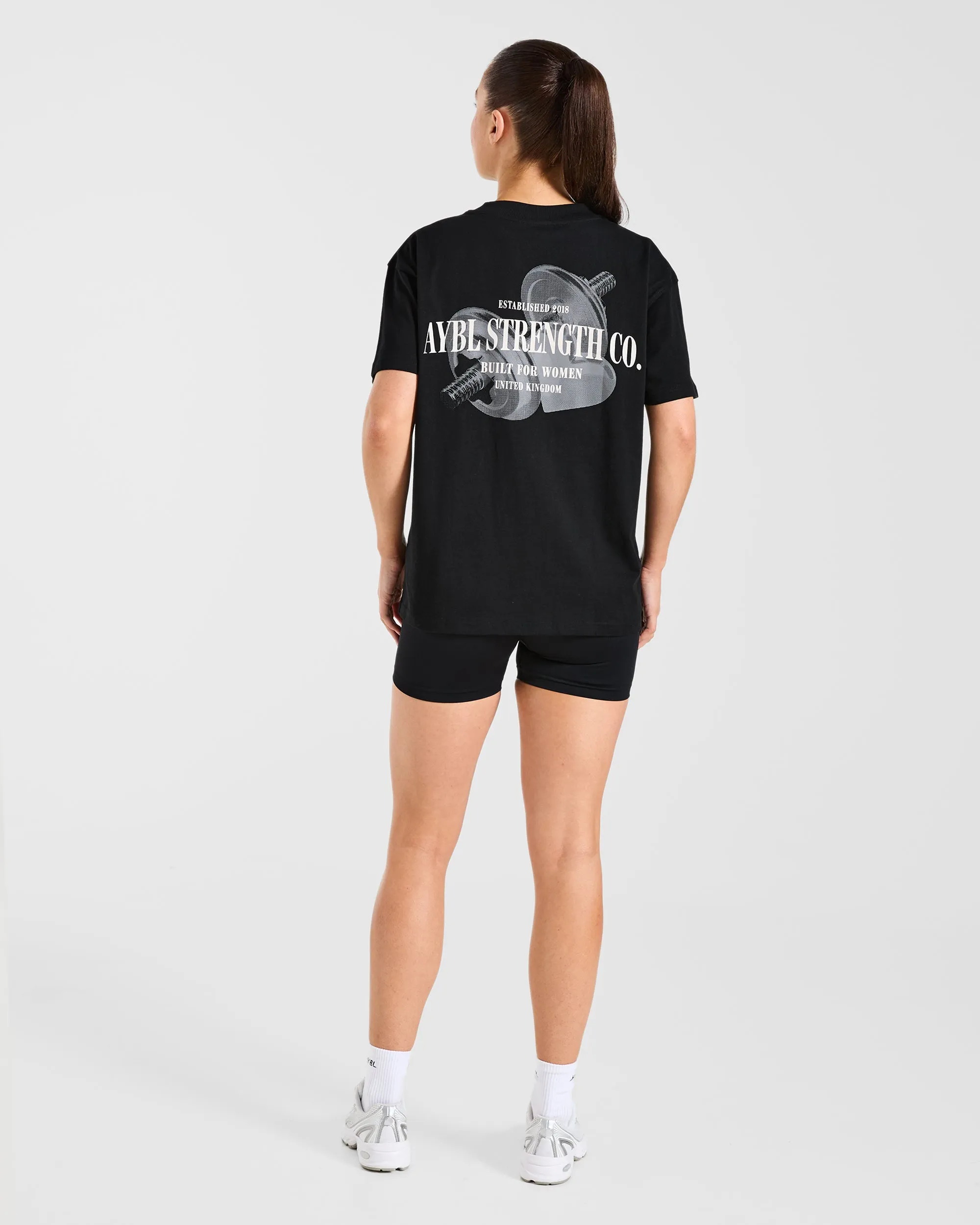 AYBL Strength Co Oversized T Shirt - Black sold by AYBL product image thumbnail 4
