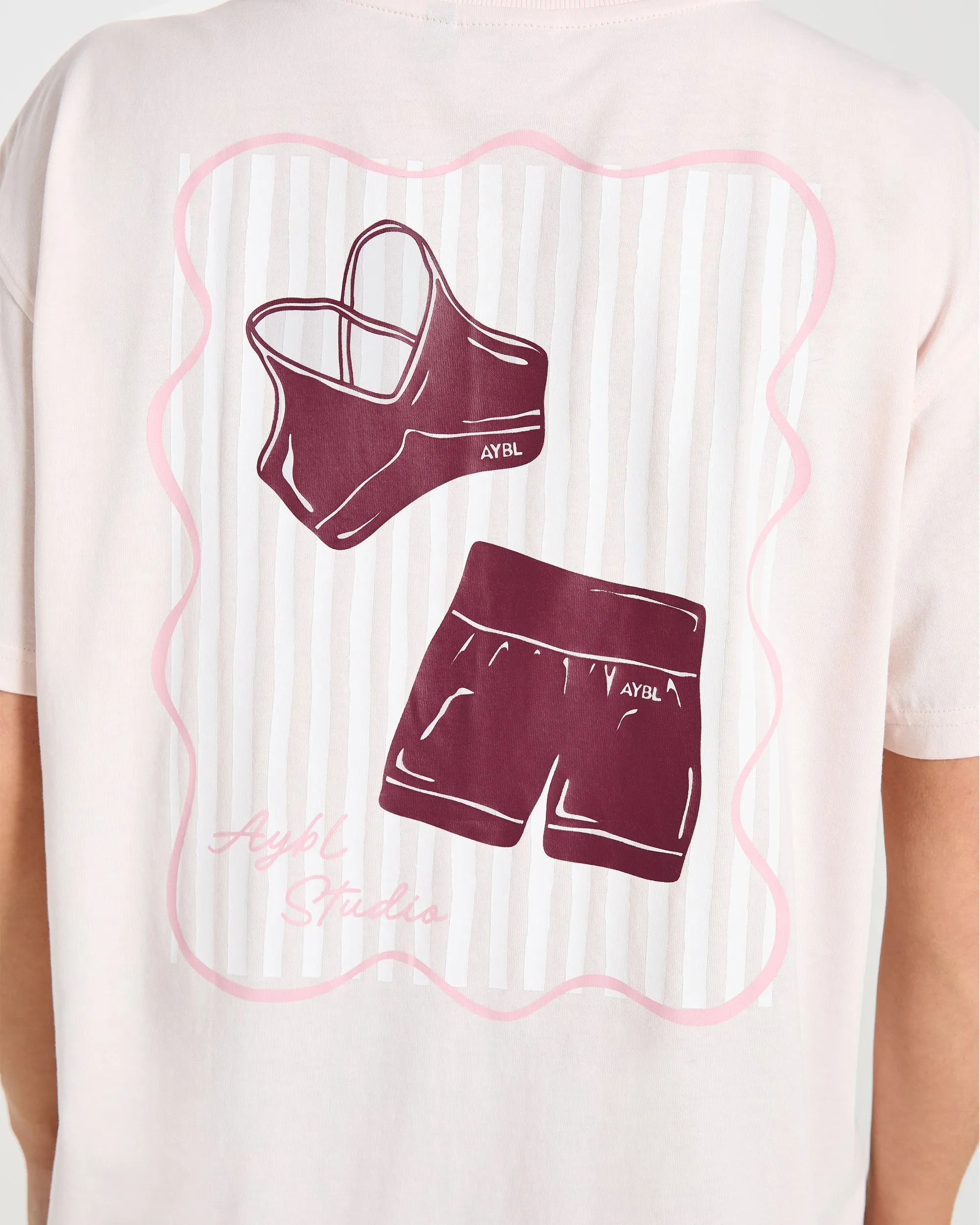 AYBL Studio Oversized T Shirt - Pink sold by AYBL product image thumbnail 5