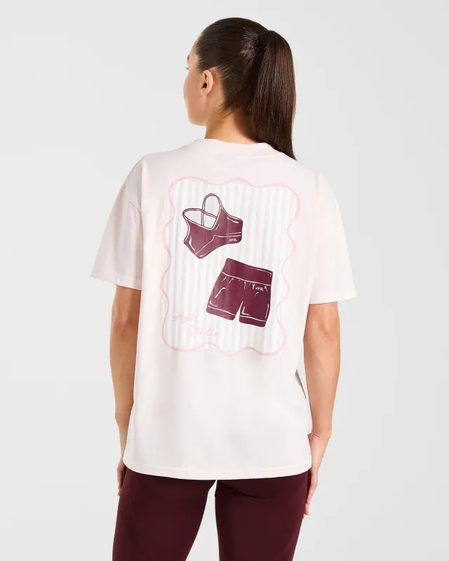 AYBL Studio Oversized T Shirt - Pink sold by AYBL