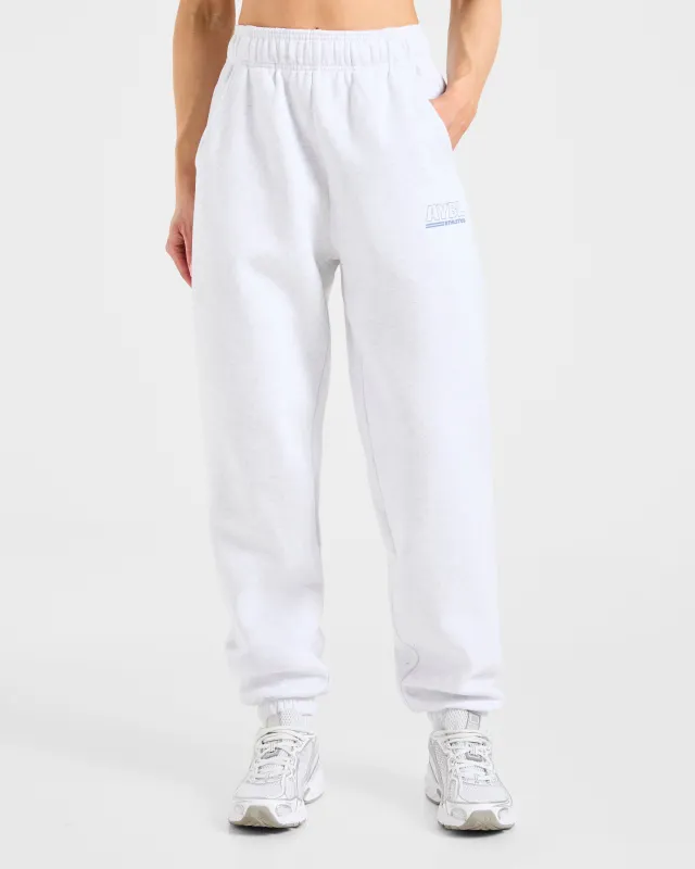 Athletics Track Oversized Joggers - Heather Grey/Slate Blue sold by AYBL