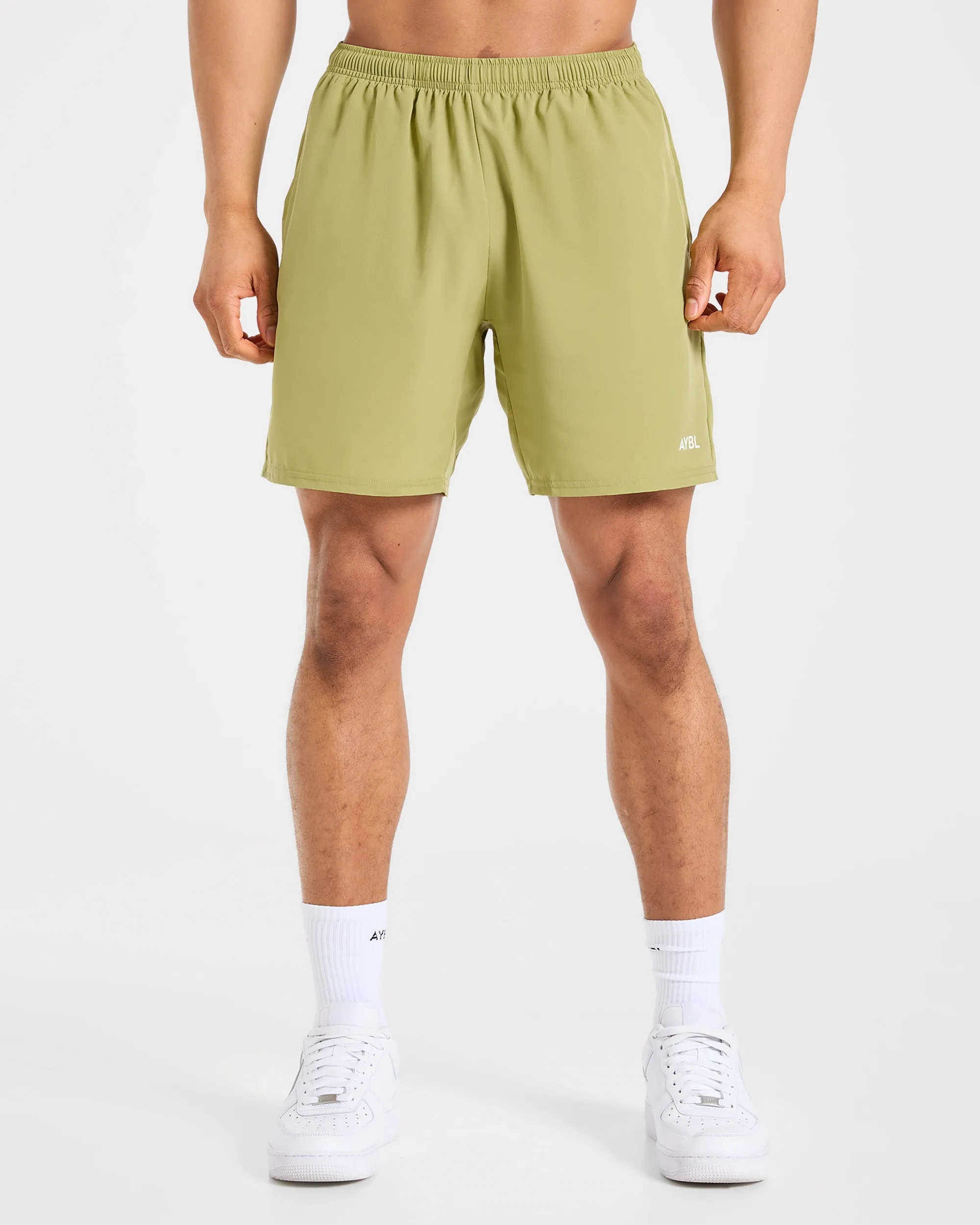 Core 7" Shorts - Citrus Olive sold by AYBL