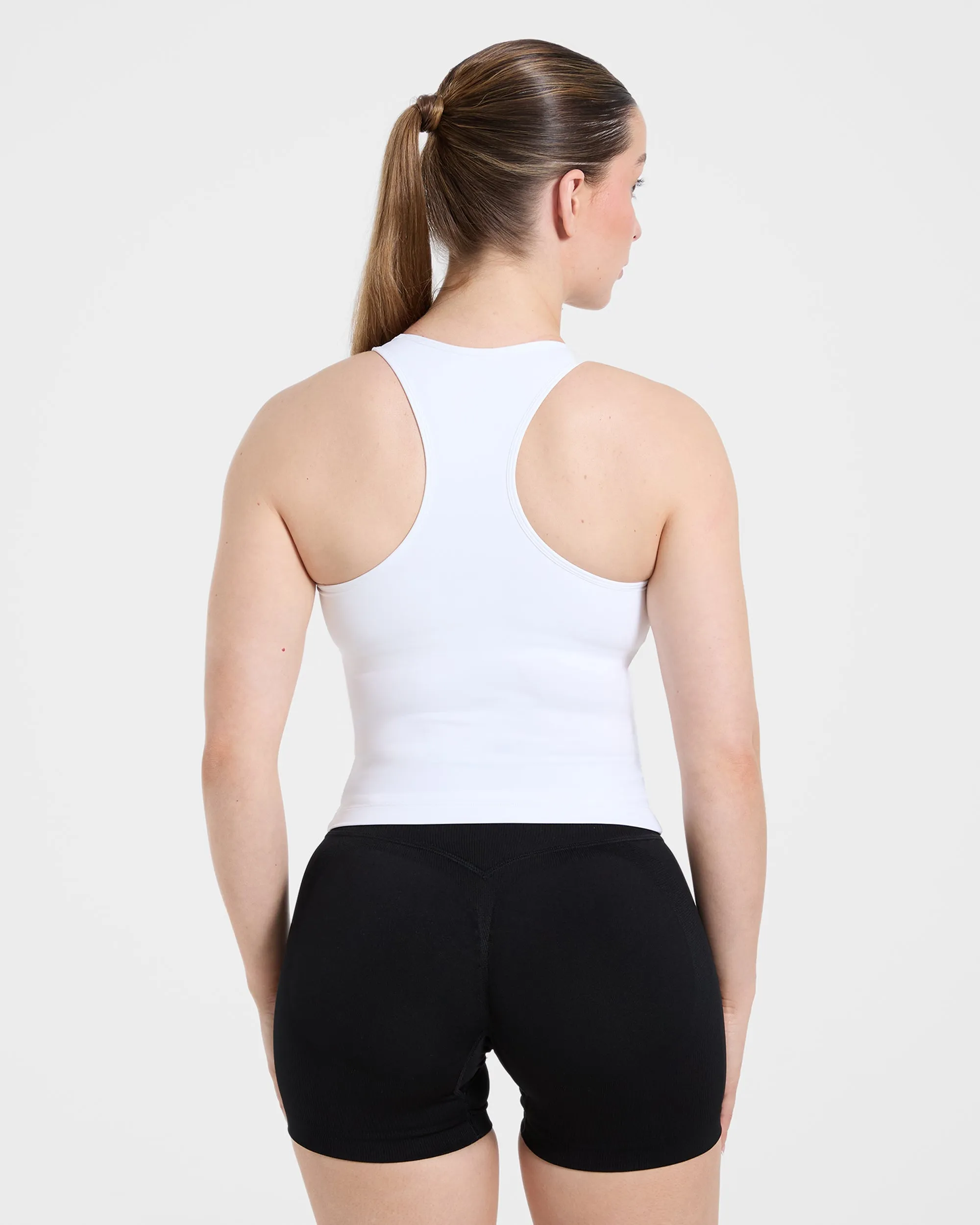 Essential Racerback Tank Top - White sold by AYBL product image thumbnail 2