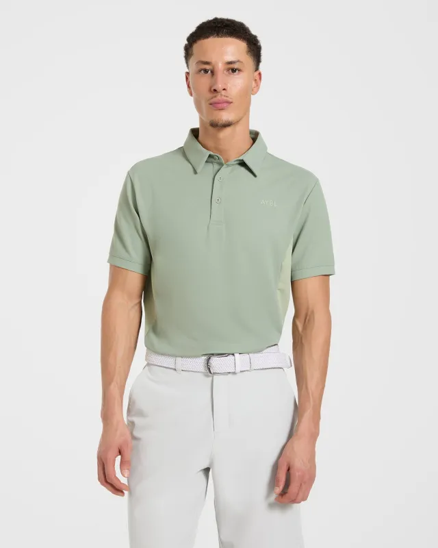 Edge Polo - Muted Olive Green made by AYBL