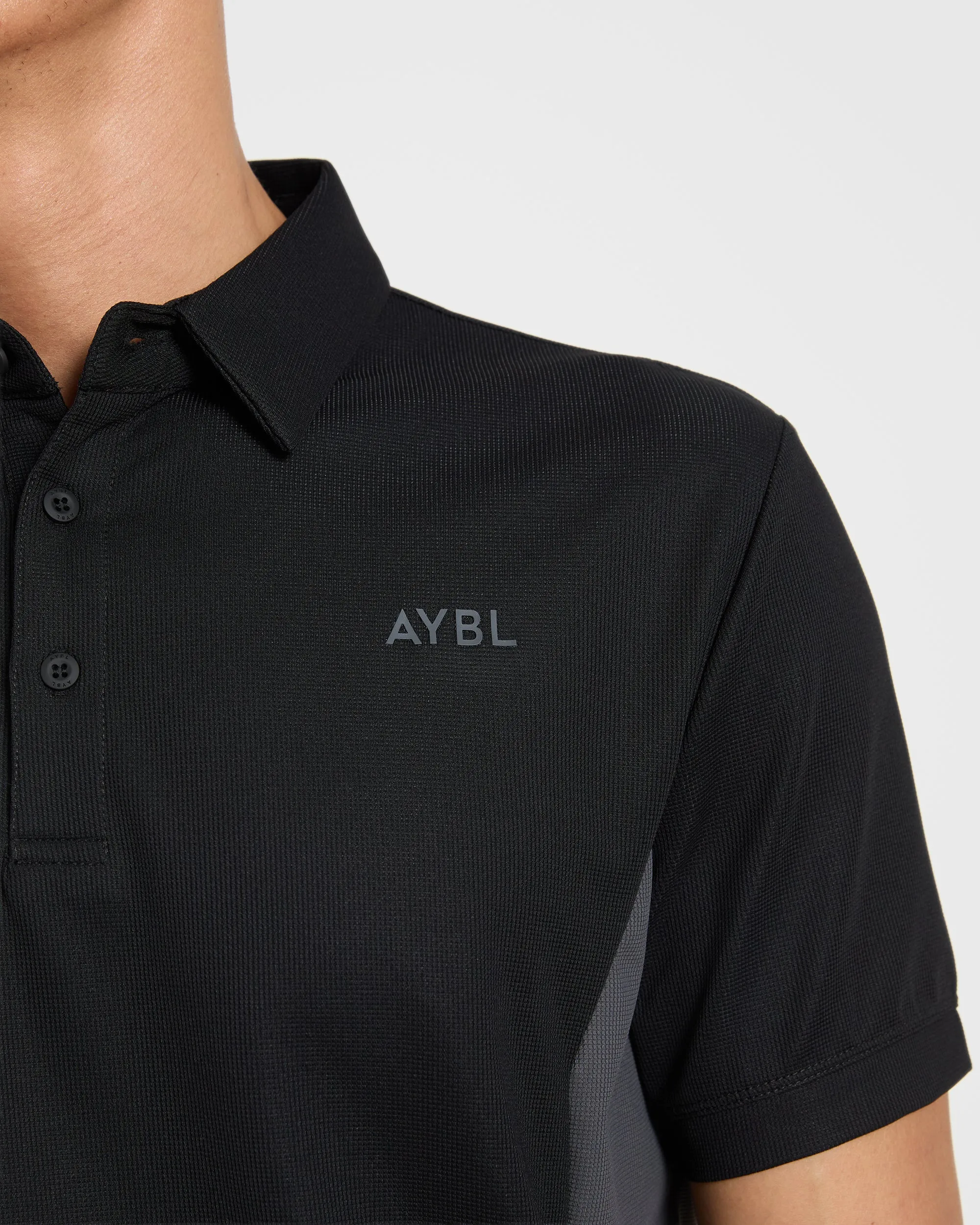 Edge Polo - Black/Charcoal sold by AYBL product image thumbnail 5