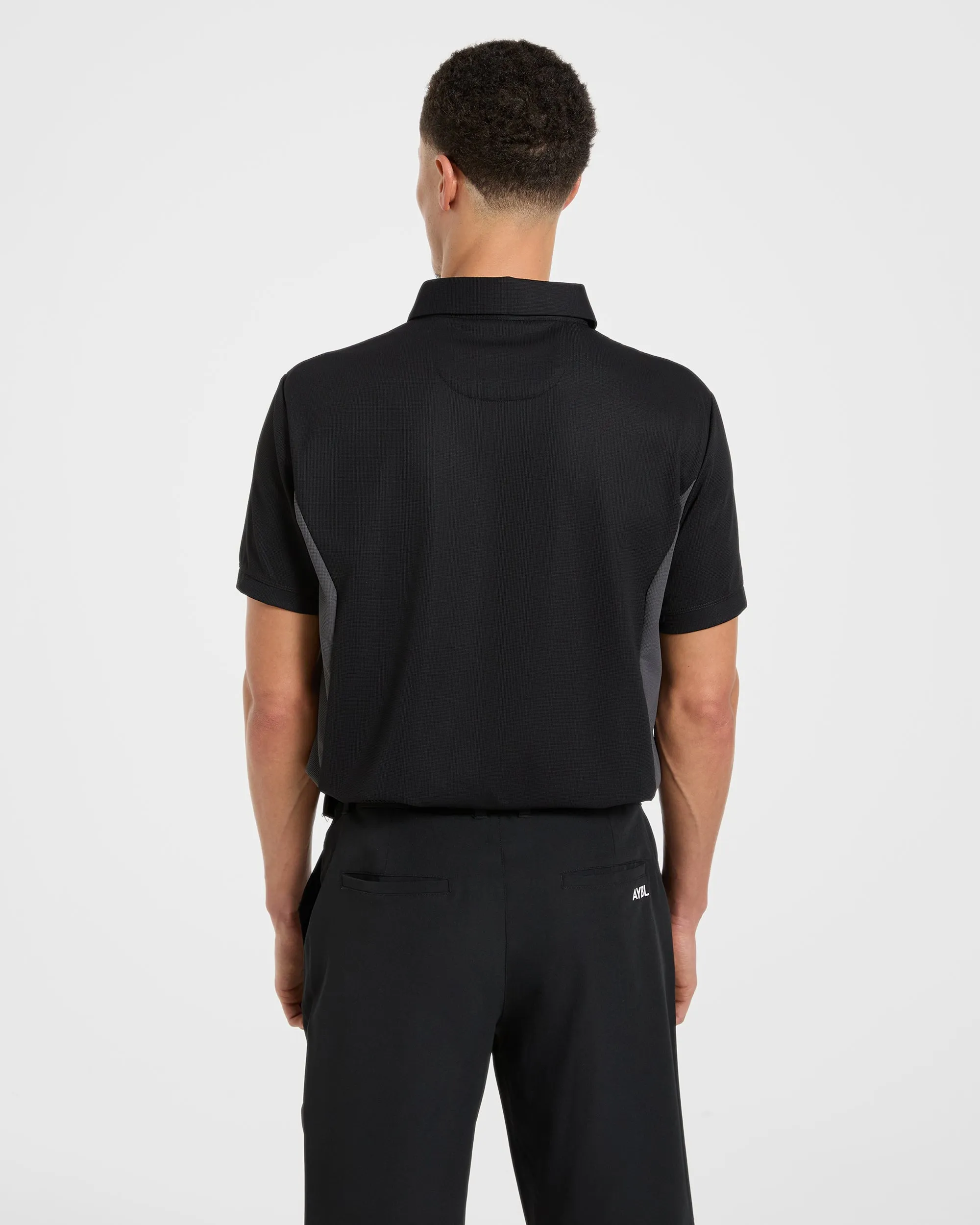 Edge Polo - Black/Charcoal sold by AYBL product image thumbnail 2