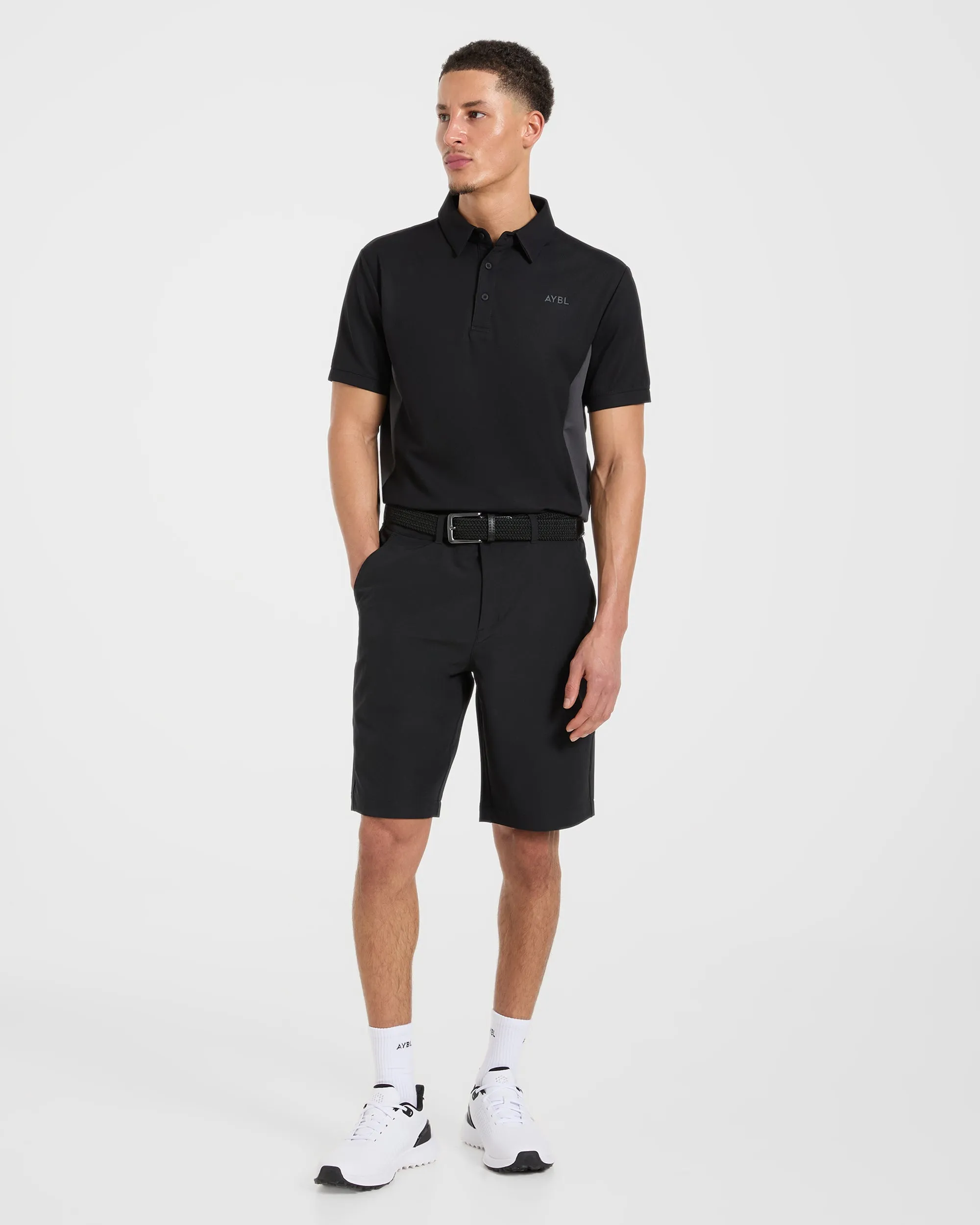 Edge Polo - Black/Charcoal sold by AYBL product image thumbnail 3