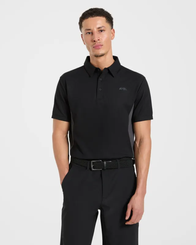 Edge Polo - Black/Charcoal made by AYBL