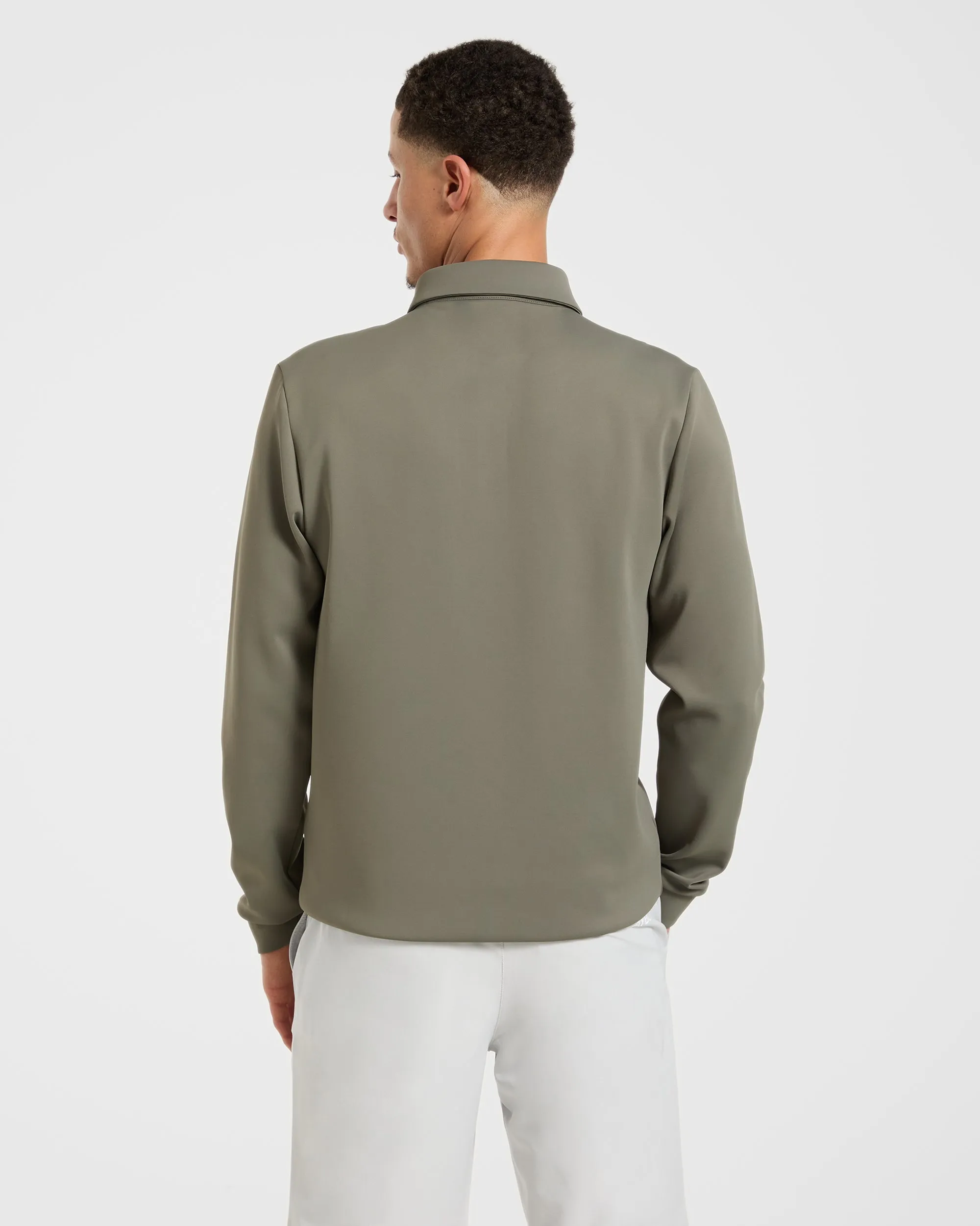 Precision Longsleeve Collared Pullover - Deep Sage sold by AYBL product image thumbnail 2