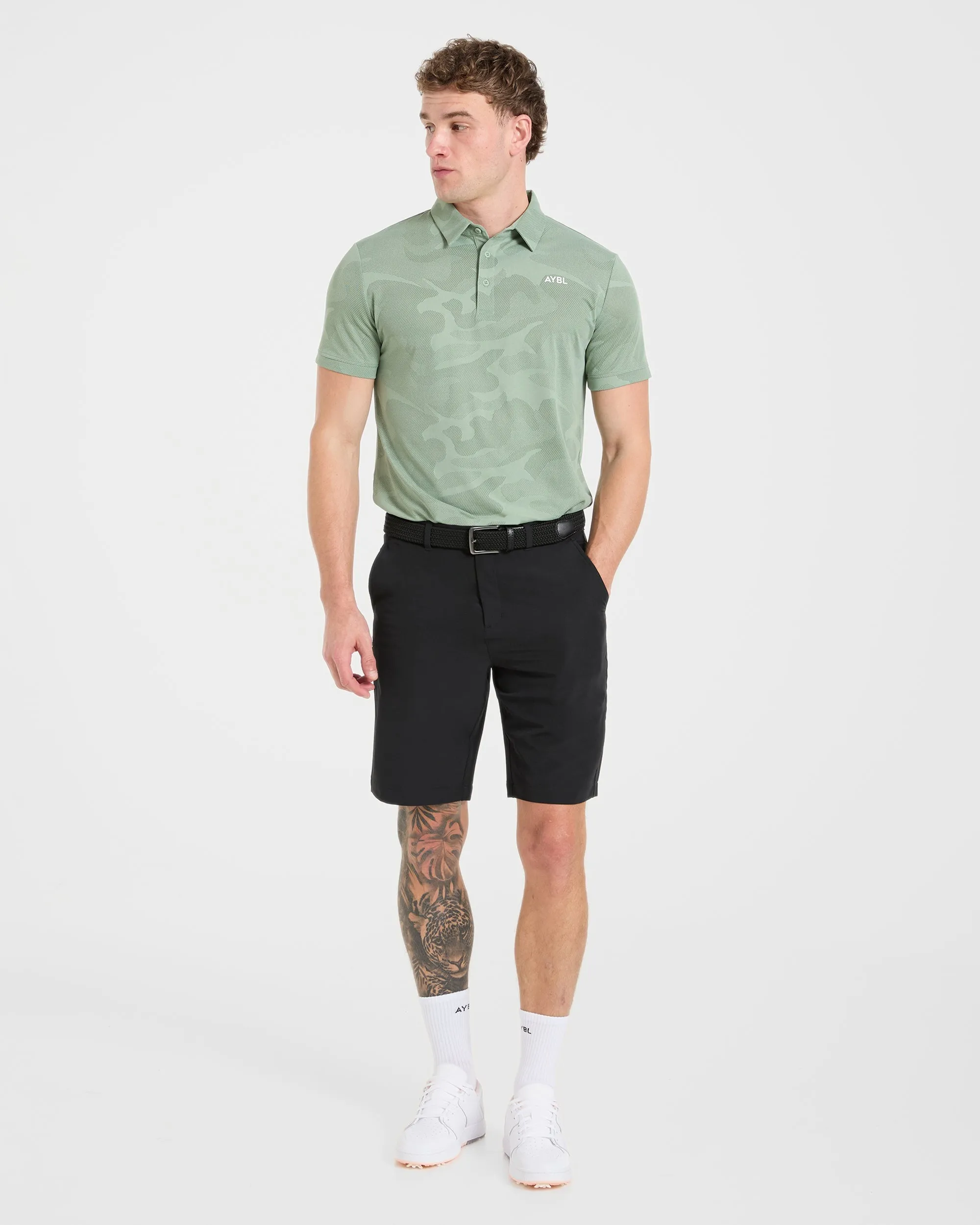 Camo Polo - Muted Green sold by AYBL product image thumbnail 3