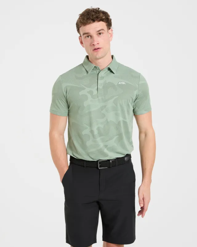 Camo Polo - Muted Green made by AYBL
