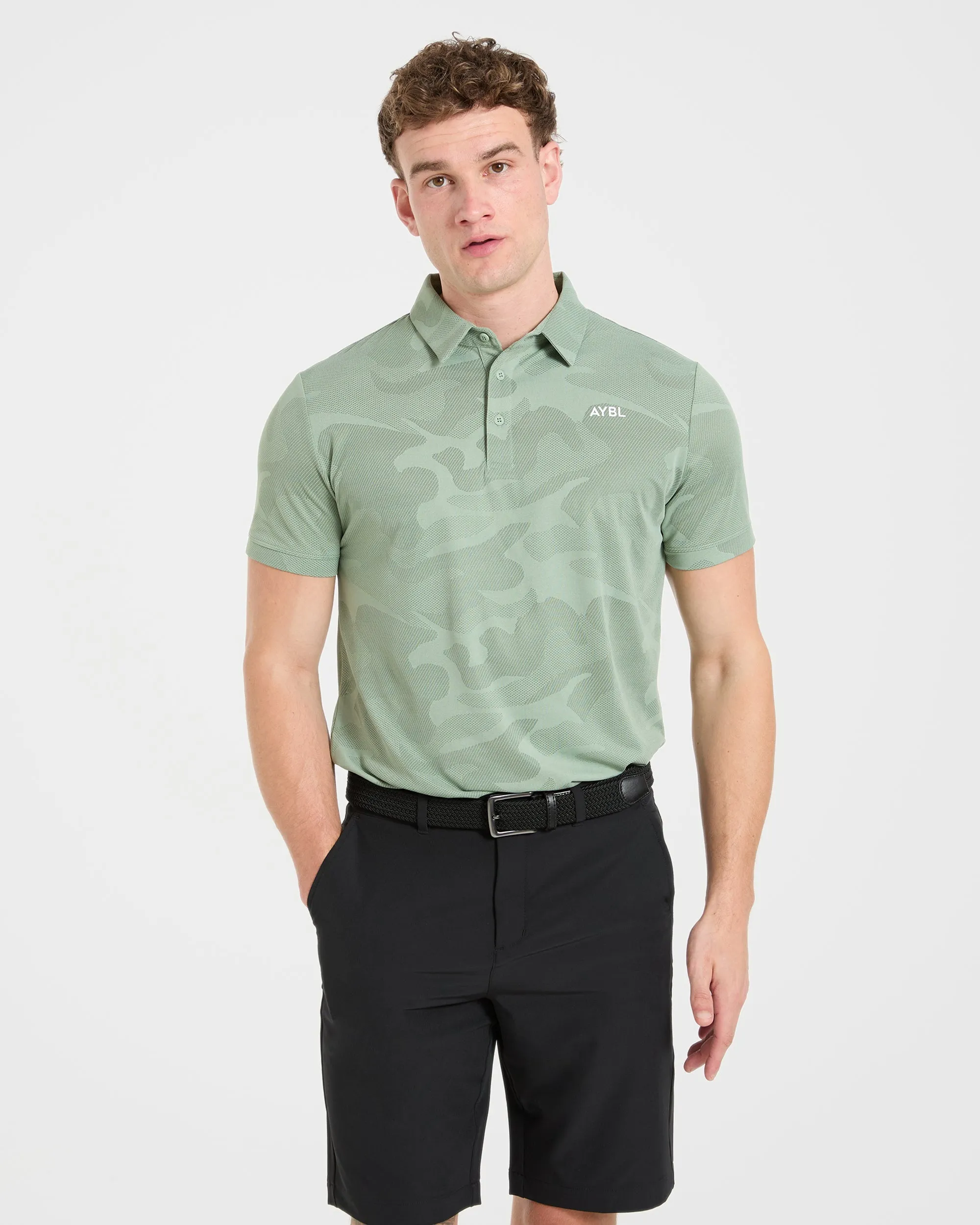 Camo Polo - Muted Green sold by AYBL