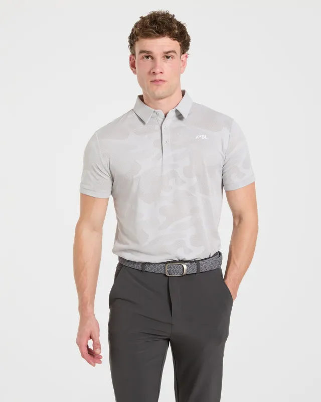 Camo Polo - Ice Grey made by AYBL
