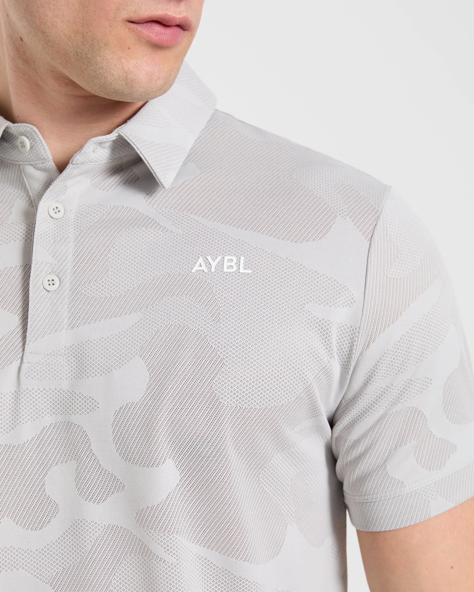 Camo Polo - Ice Grey sold by AYBL product image thumbnail 5