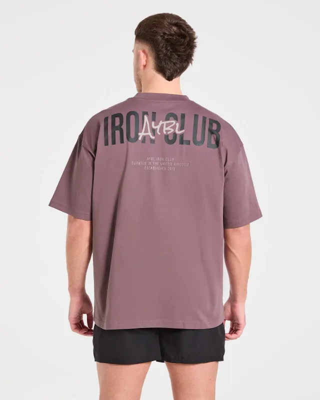 AYBL Iron Club Oversized T Shirt - Flint Purple sold by AYBL