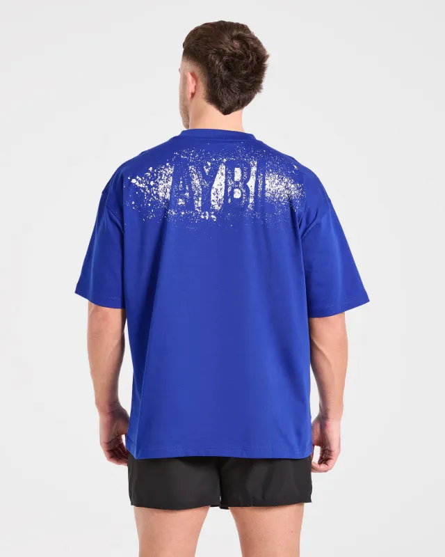 Gym Chalk Oversized T Shirt - Cobalt Blue sold by AYBL
