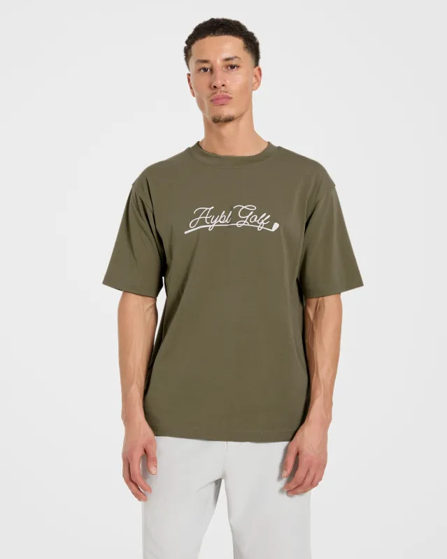 Golf Club T Shirt - Dark Dune sold by AYBL