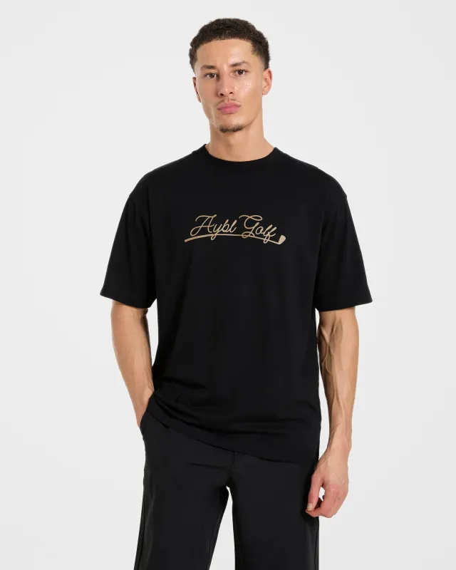 Golf Club T Shirt - Black made by AYBL