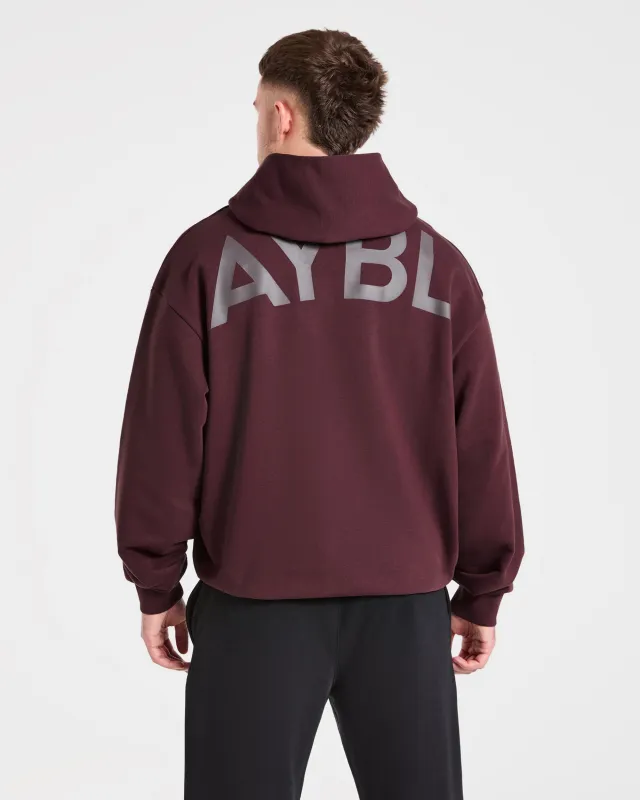 Essential Oversized Graphic Hoodie - Dusty Plum sold by AYBL