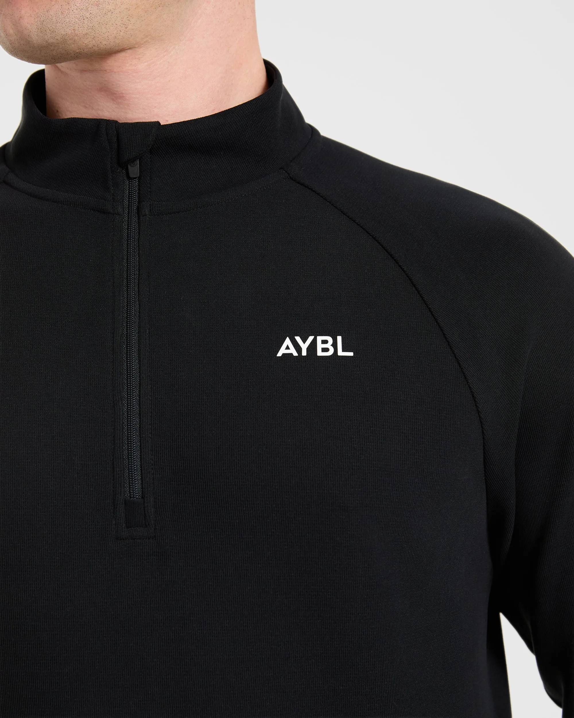 Precision Hybrid 1/4 Zip Pullover - Black sold by AYBL product image thumbnail 5