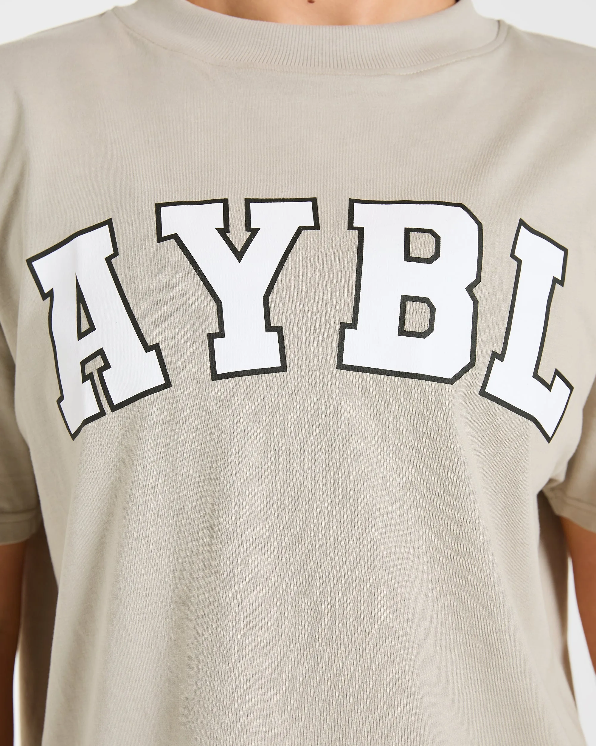 Varsity 2.0 Oversized T Shirt - Taupe sold by AYBL product image thumbnail 5