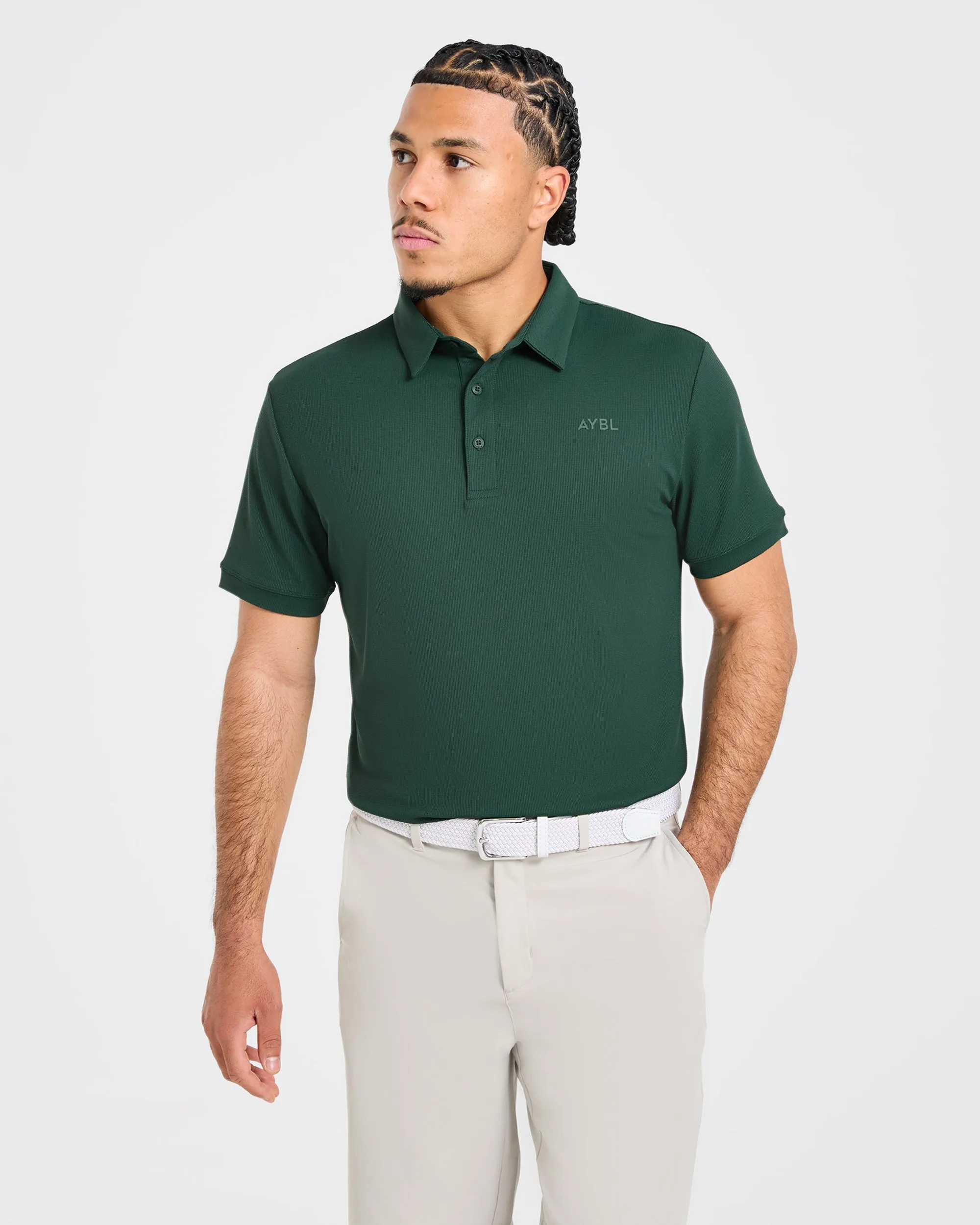Precision Polo - Pine Green sold by AYBL