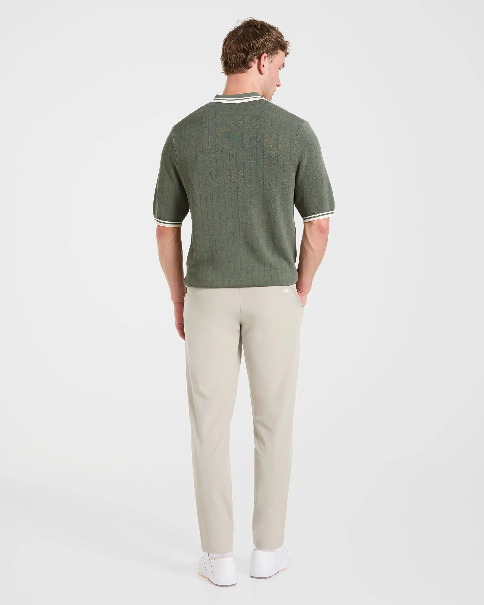 Classic Knitted Polo - Hillside Green sold by AYBL product image thumbnail 4