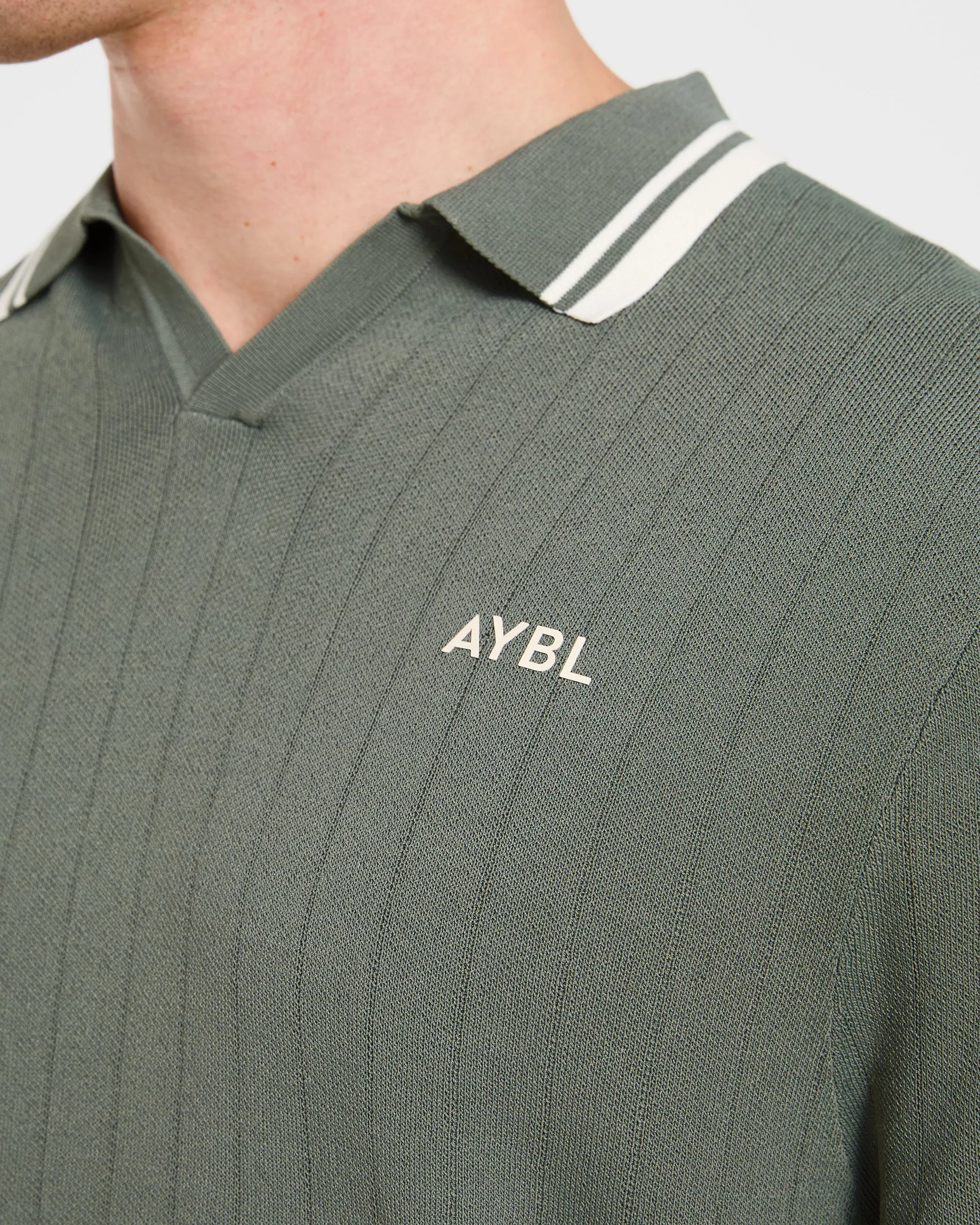 Classic Knitted Polo - Hillside Green sold by AYBL product image thumbnail 5